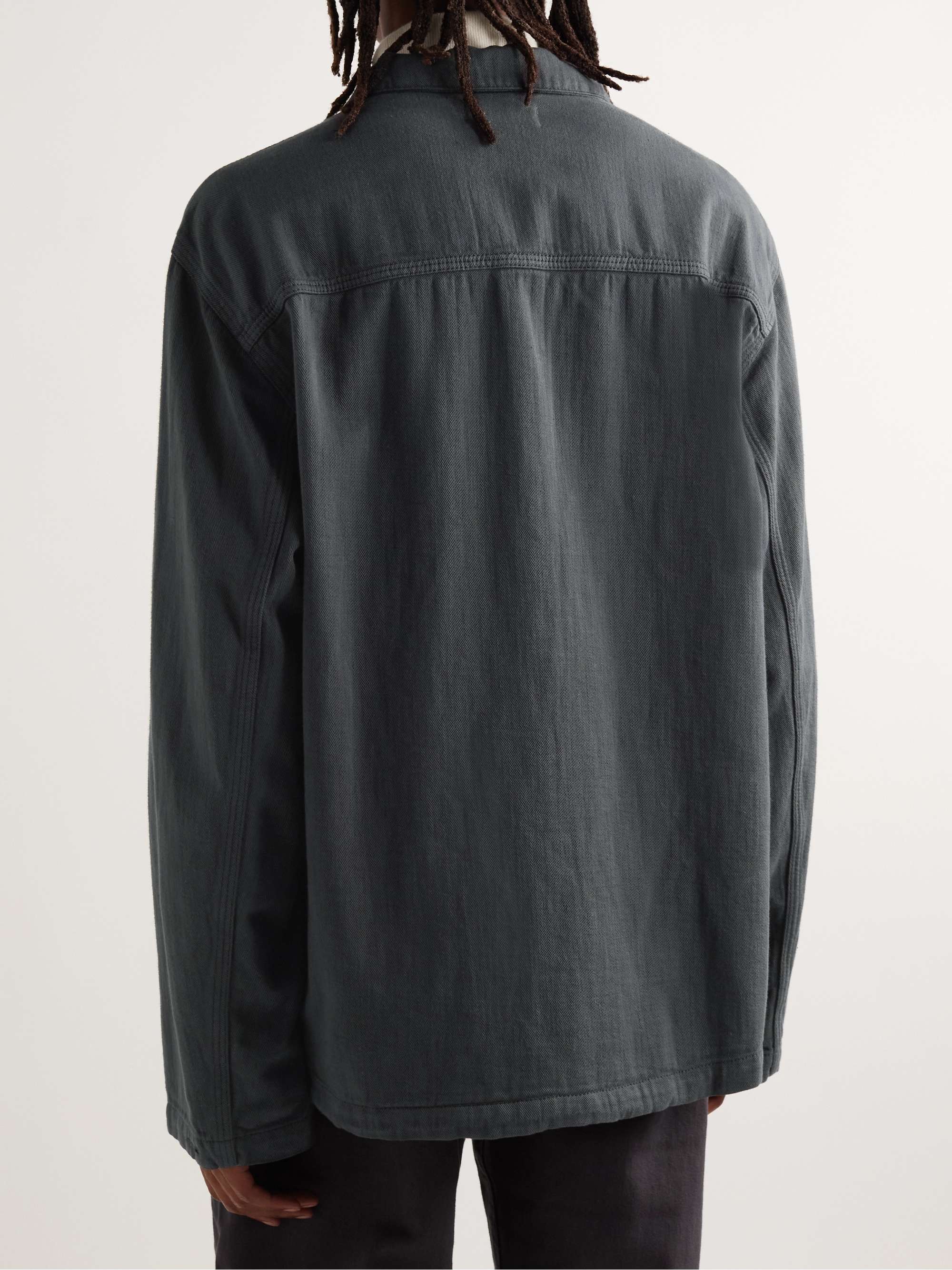LEMAIRE Garment-Dyed Denim Overshirt | MR PORTER
