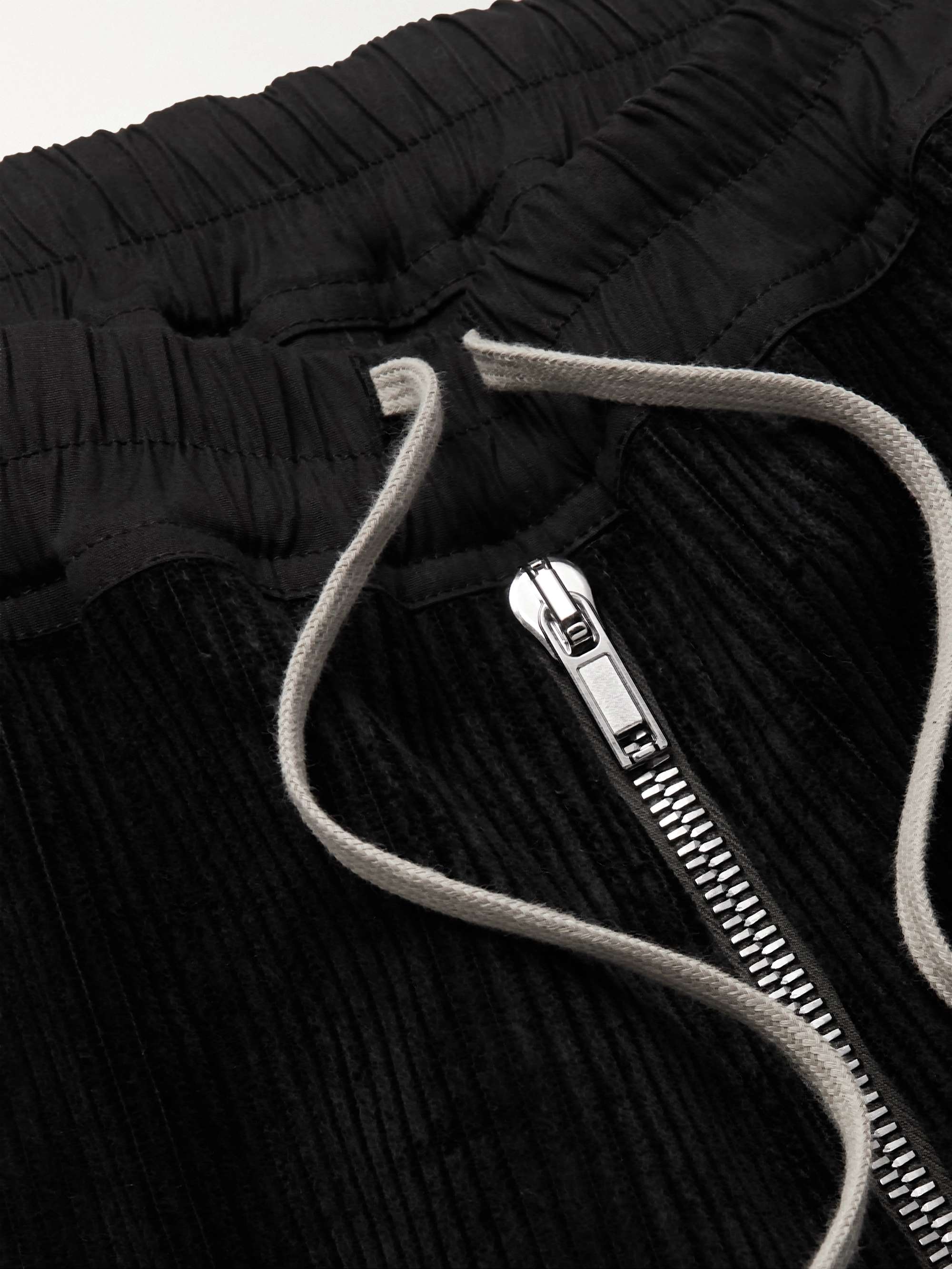 RICK OWENS Cotton-Corduroy Drawstring Trousers