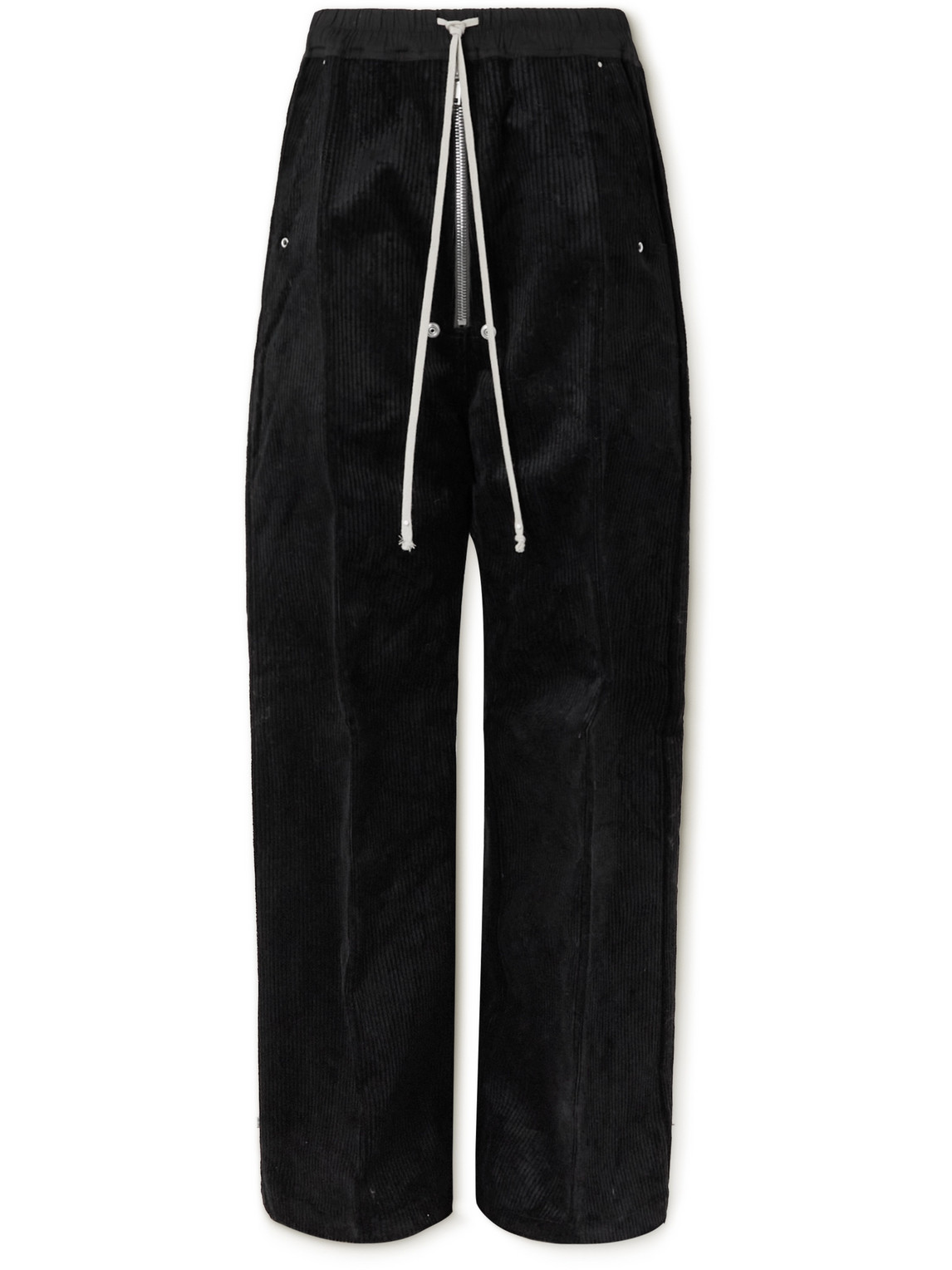 Rick Owens - Cotton-Corduroy Drawstring Trousers - Men - Black - IT 50