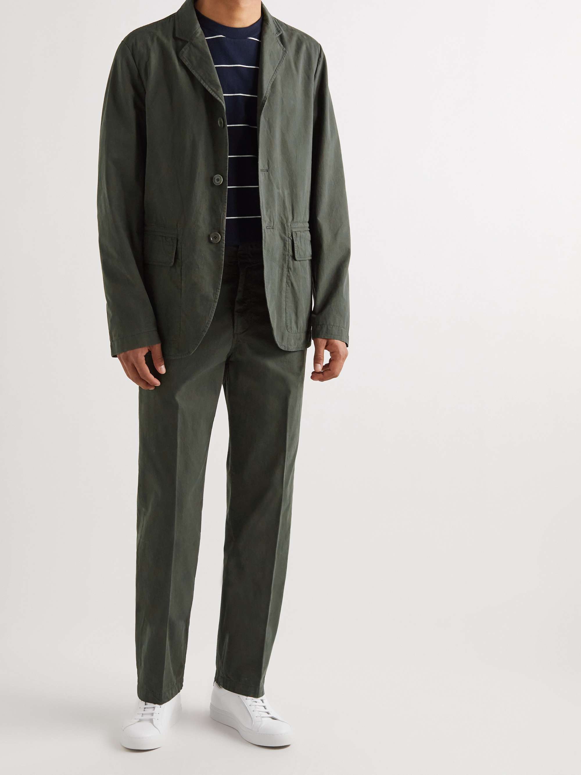 Garment Dyed Cotton Suit Jacket