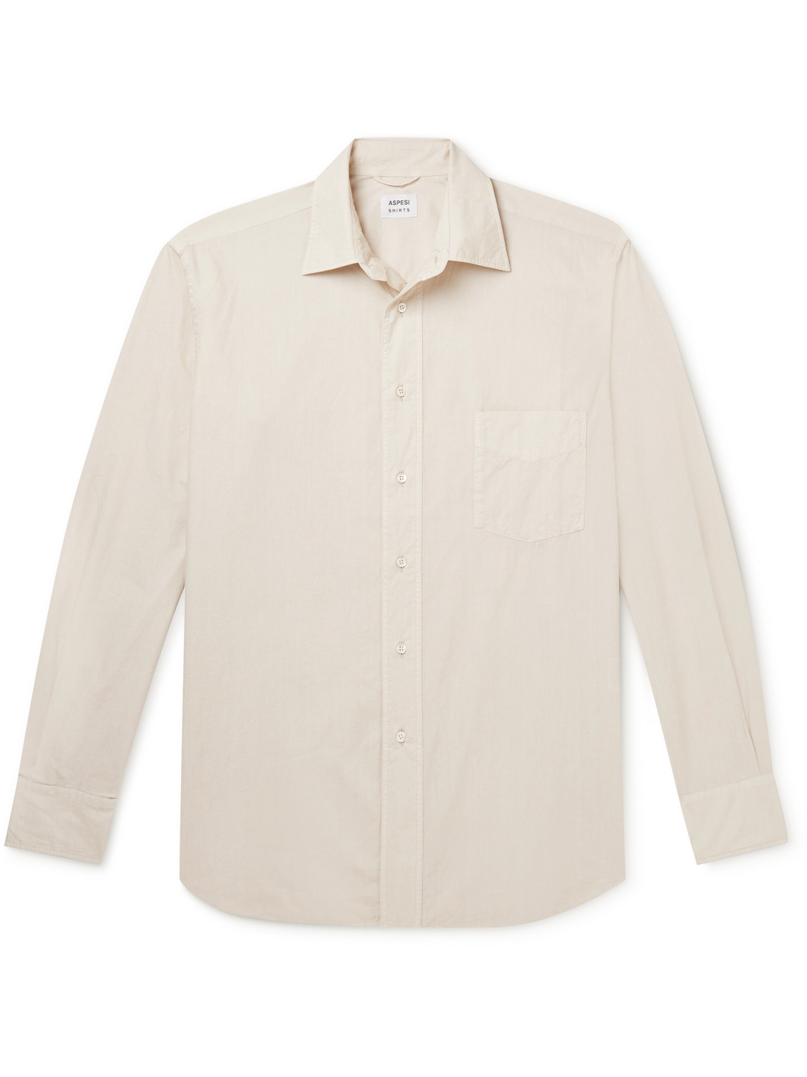 ASPESI – Garment-Dyed Cotton-Poplin Shirt