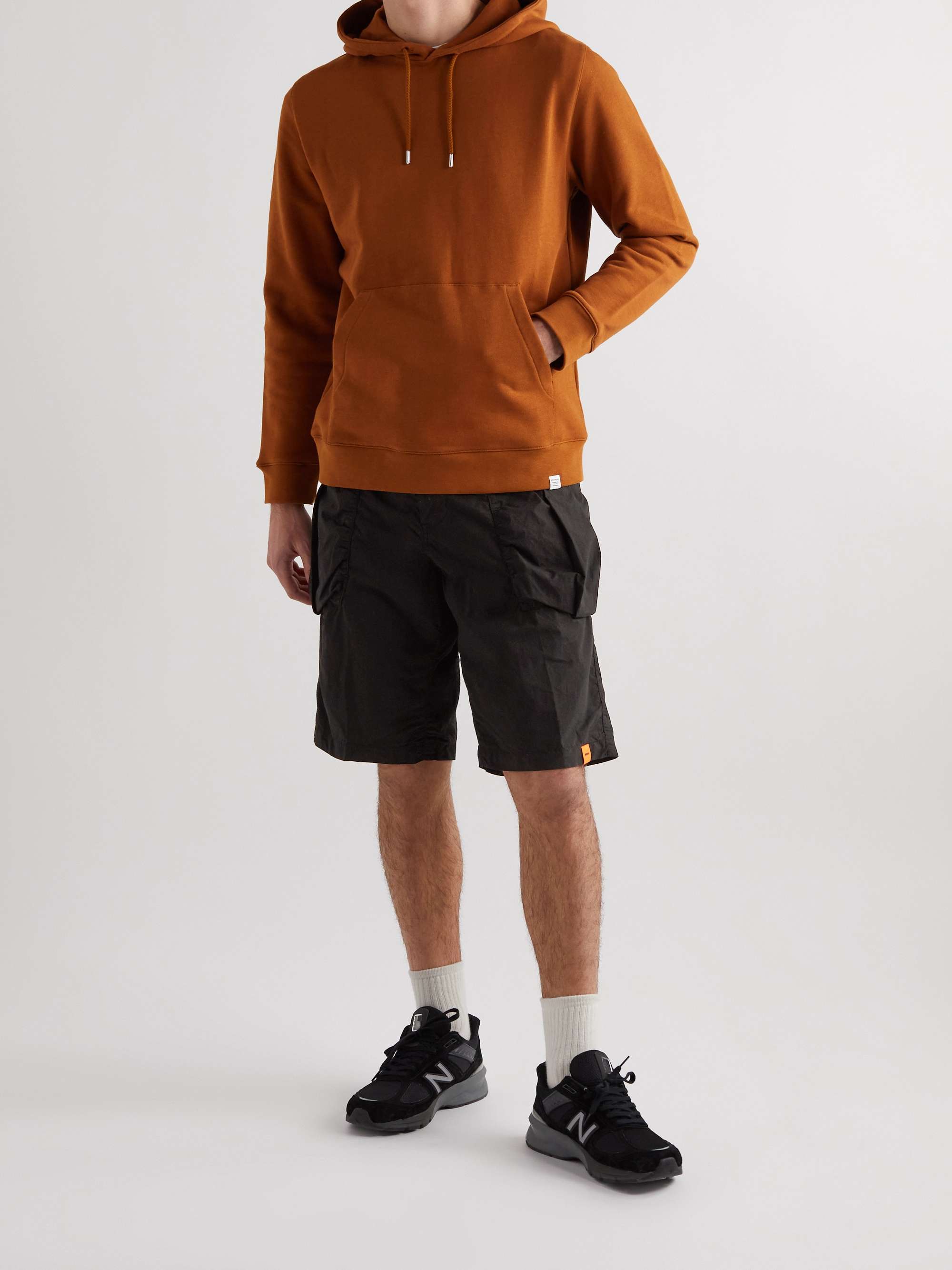 ASPESI Straight-Leg Cotton-Poplin Cargo Shorts