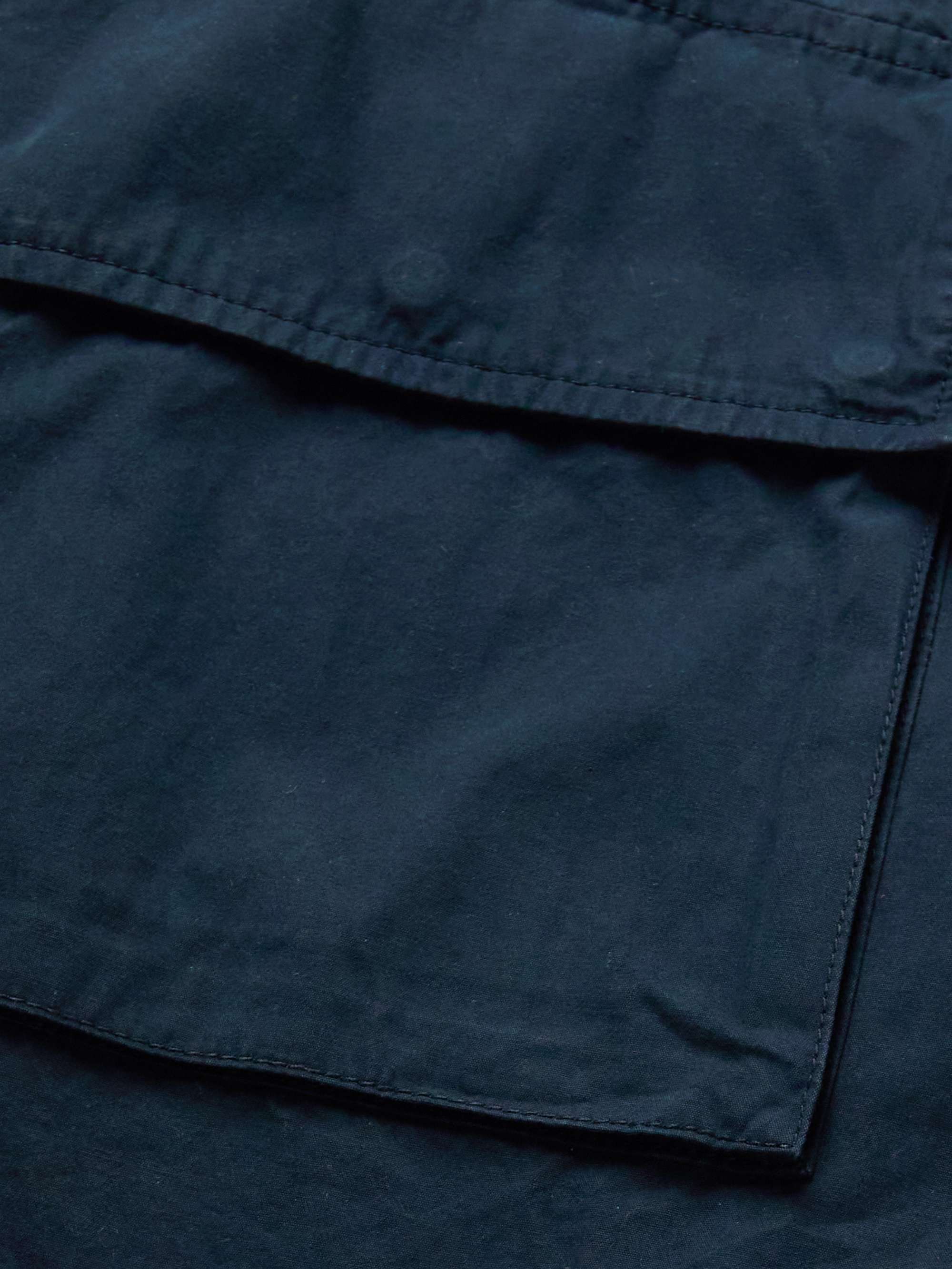 ASPESI Garment-Dyed Cotton Hooded Jacket
