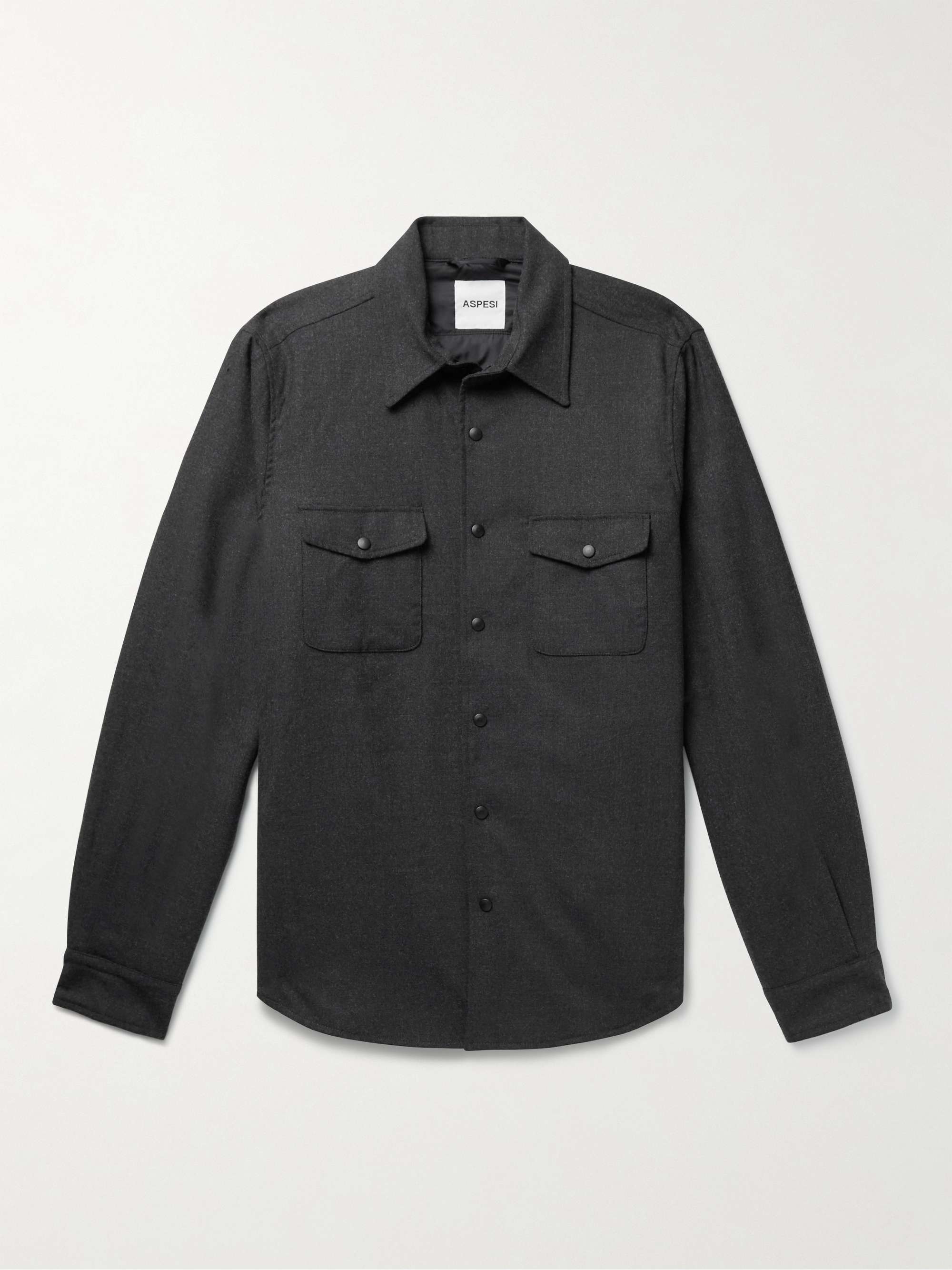 ASPESI Wool-Blend Overshirt for Men | MR PORTER