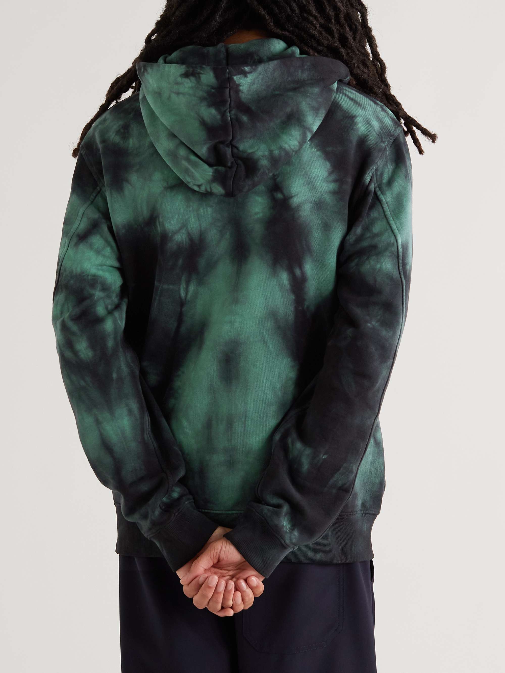 DRIES VAN NOTEN Tie-Dyed Cotton-Jersey Hoodie for Men | MR PORTER