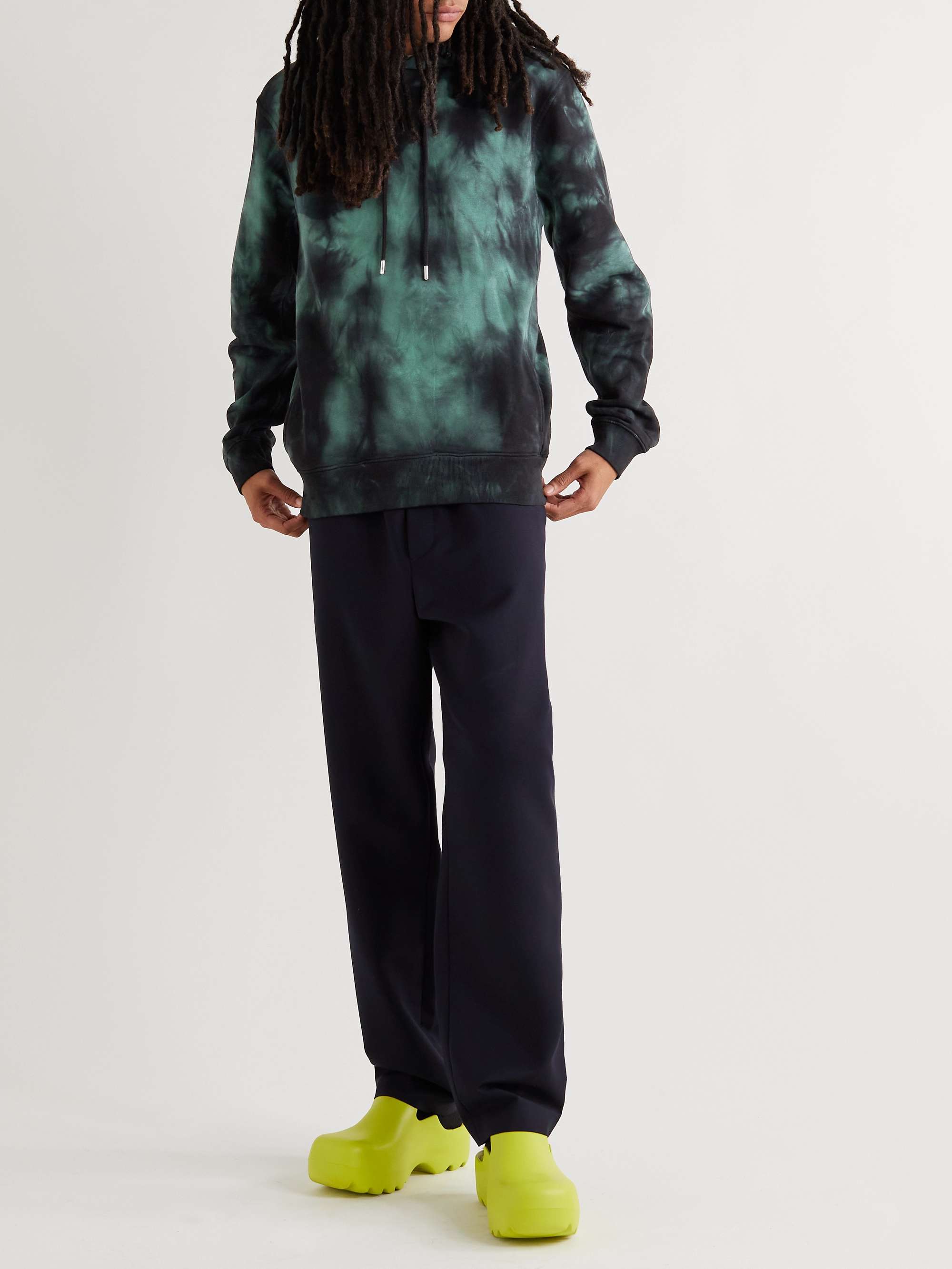 DRIES VAN NOTEN Tie-Dyed Cotton-Jersey Hoodie for Men | MR PORTER