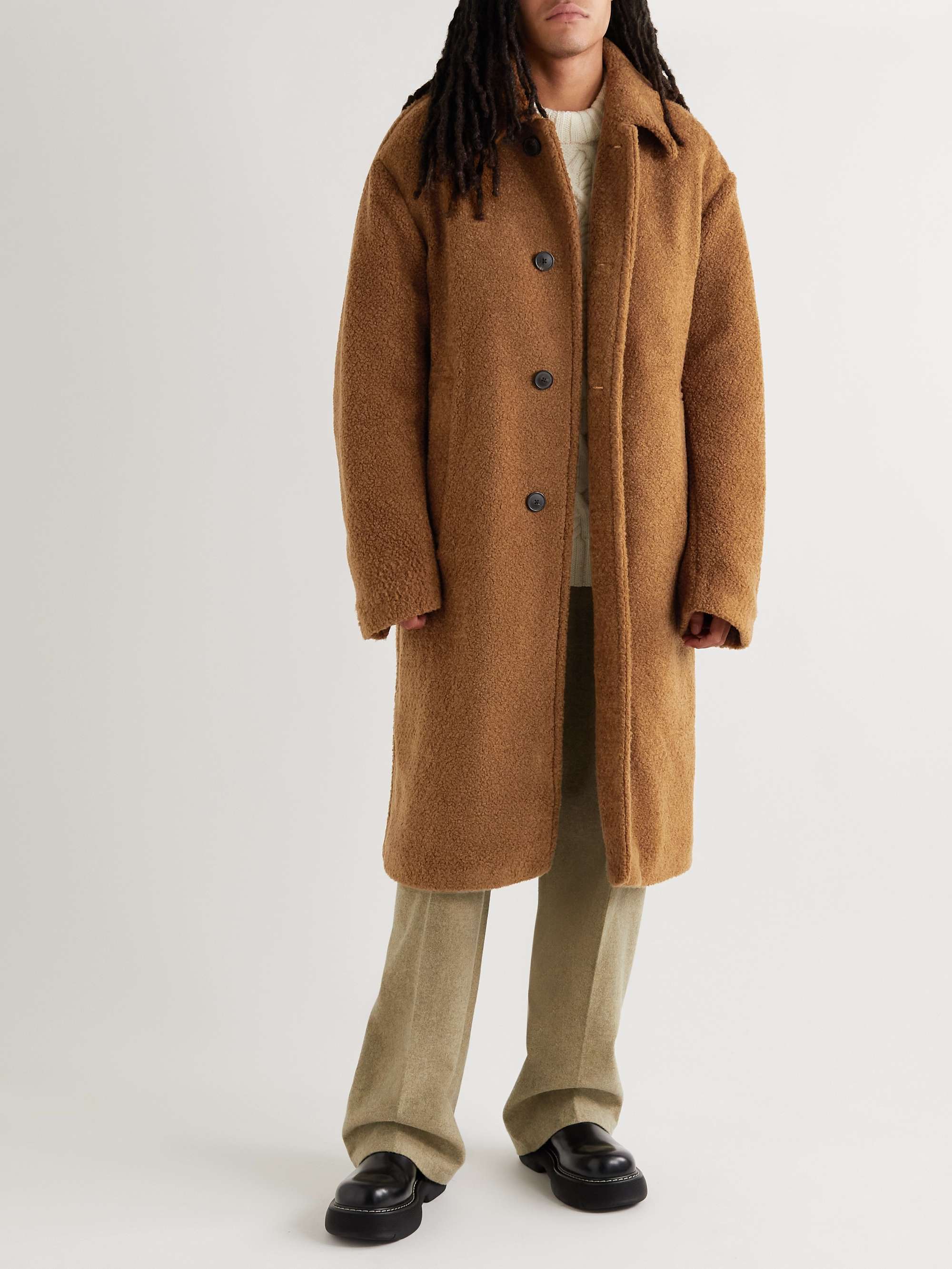 DRIES VAN NOTEN Redmore Oversized Faux Shearling Coat