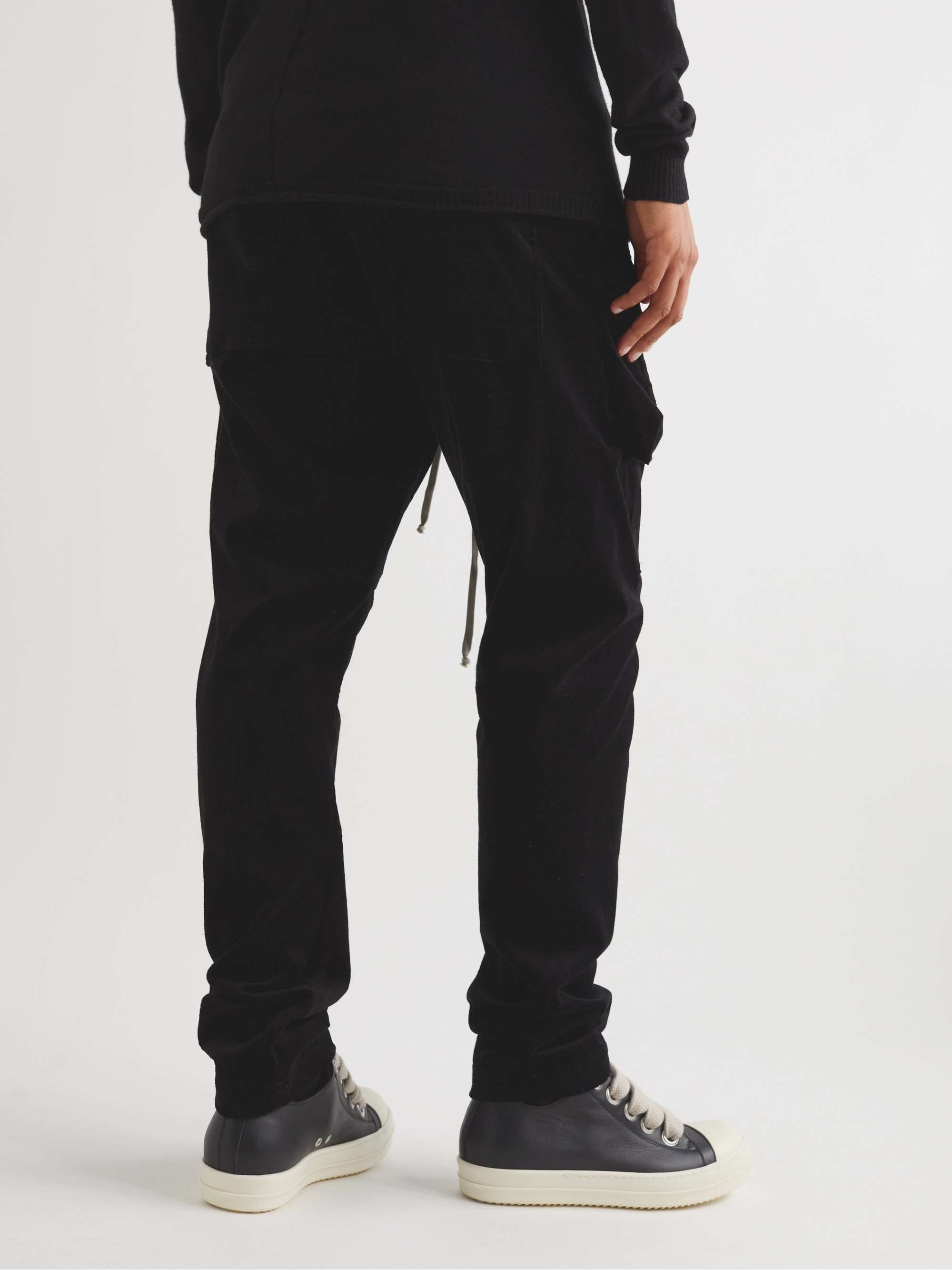 DRKSHDW BY RICK OWENS Creatch Tapered Stretch-Cotton Corduroy