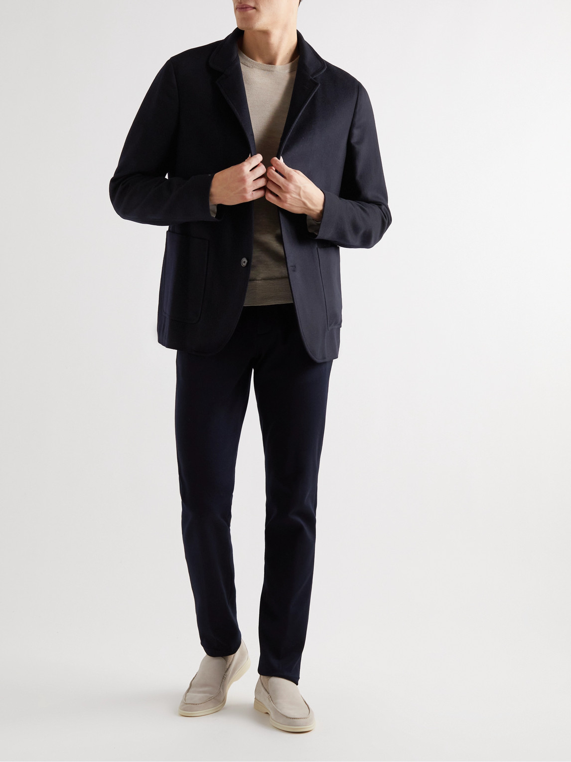 Shop Loro Piana Rain System® Cashmere Blazer In Blue