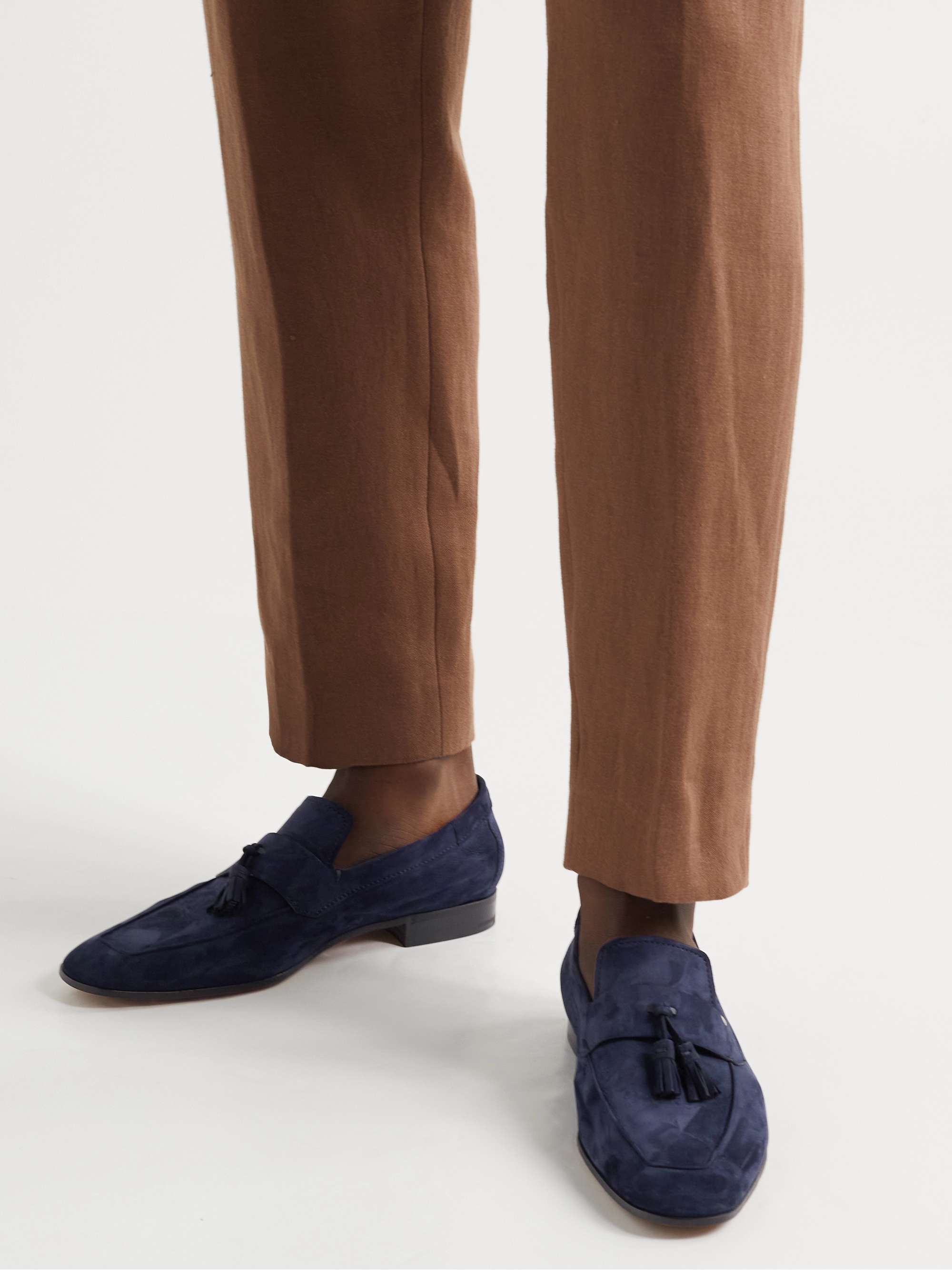 BERLUTI Nubuck Tasselled Loafers