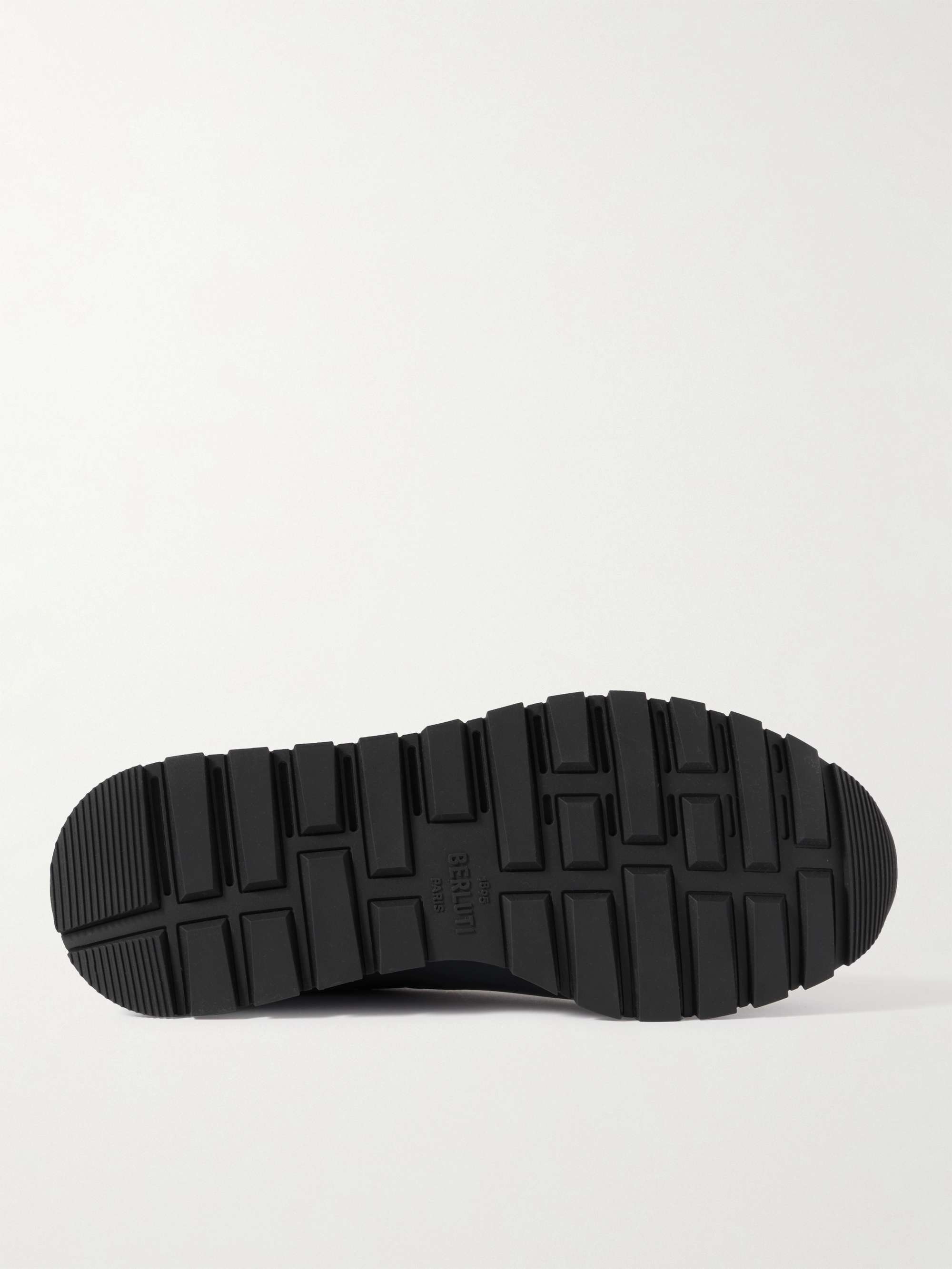 BERLUTI Fast Track Venezia Leather and Shell Sneakers