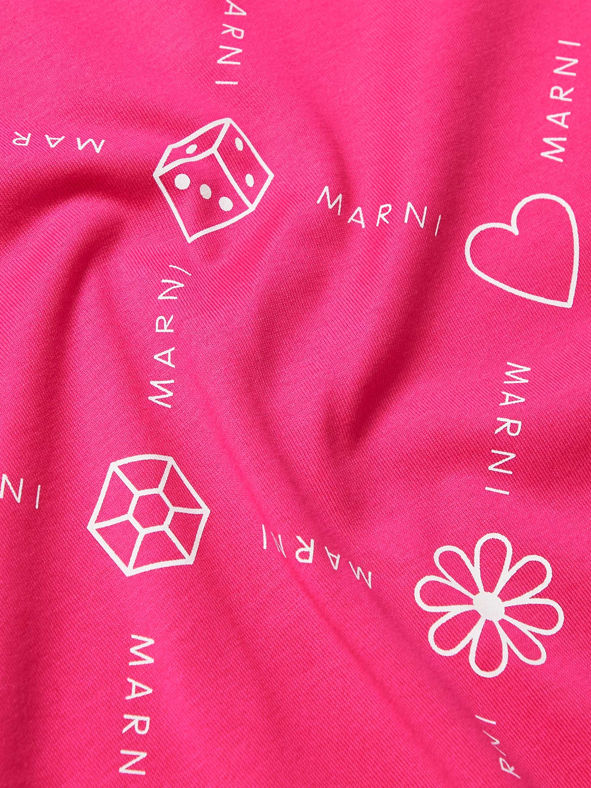 MARNI Logo-Print Cotton-Jersey T-Shirt