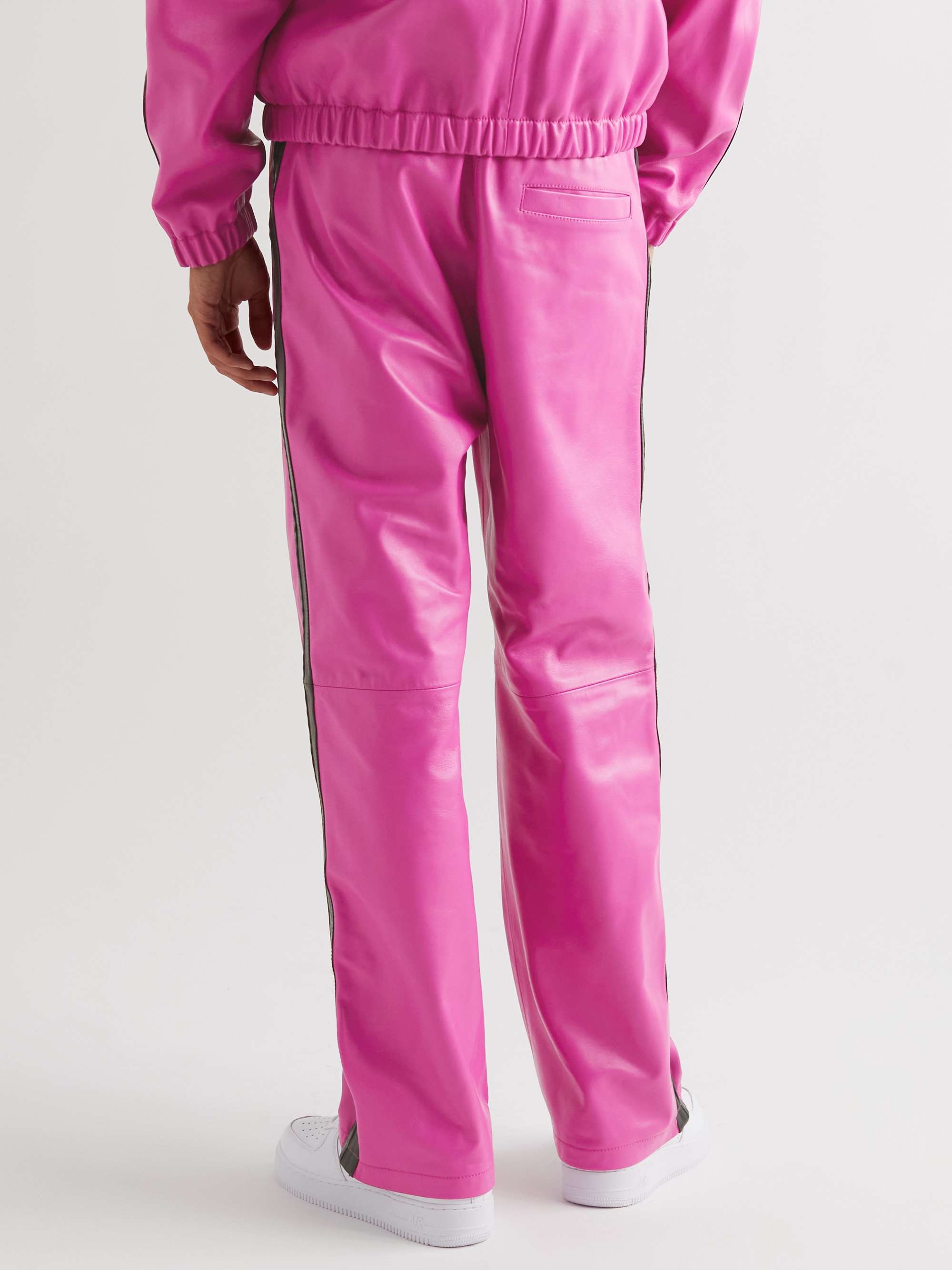 MARNI Striped Leather Track Pants