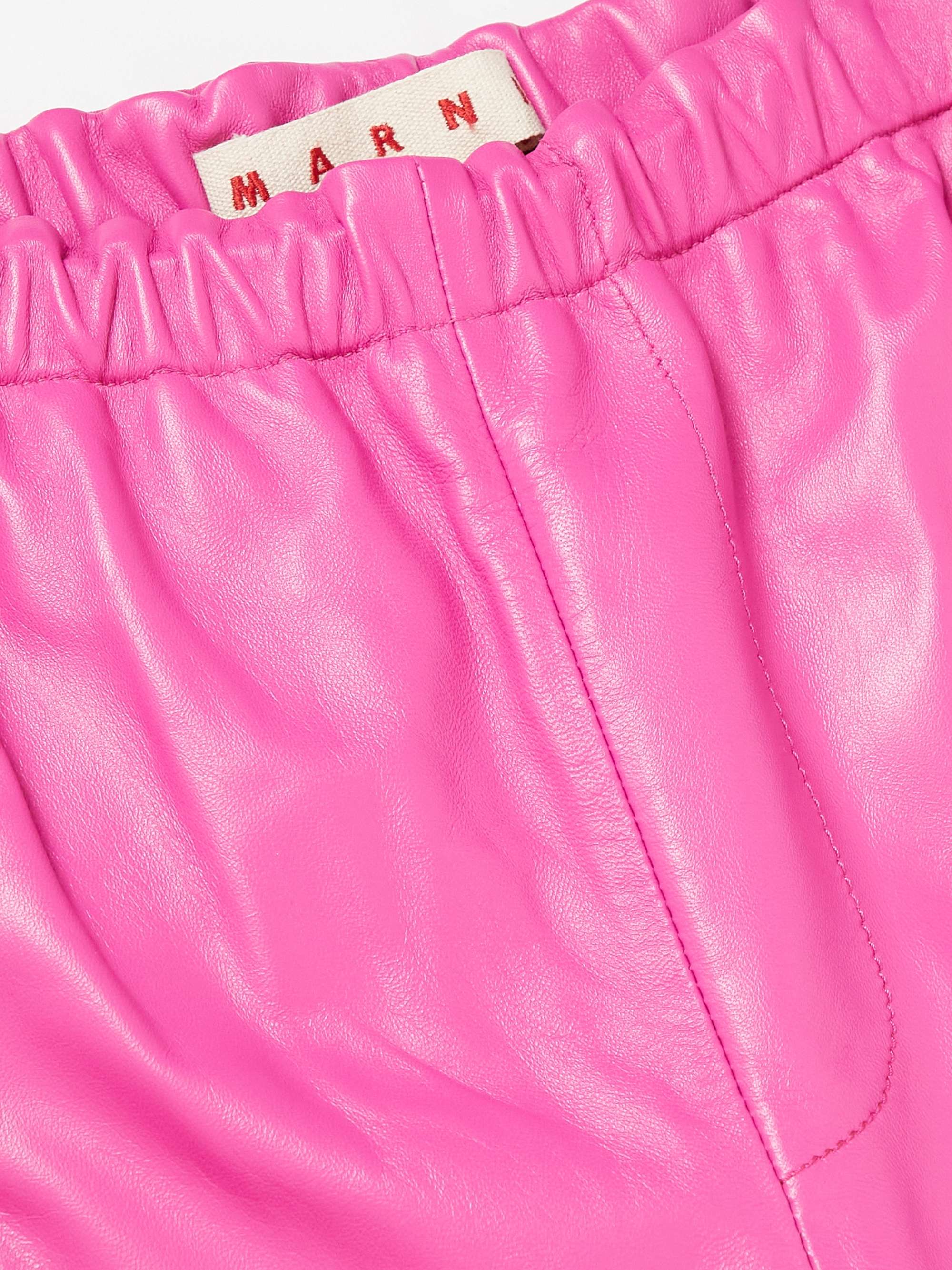 MARNI Striped Leather Track Pants