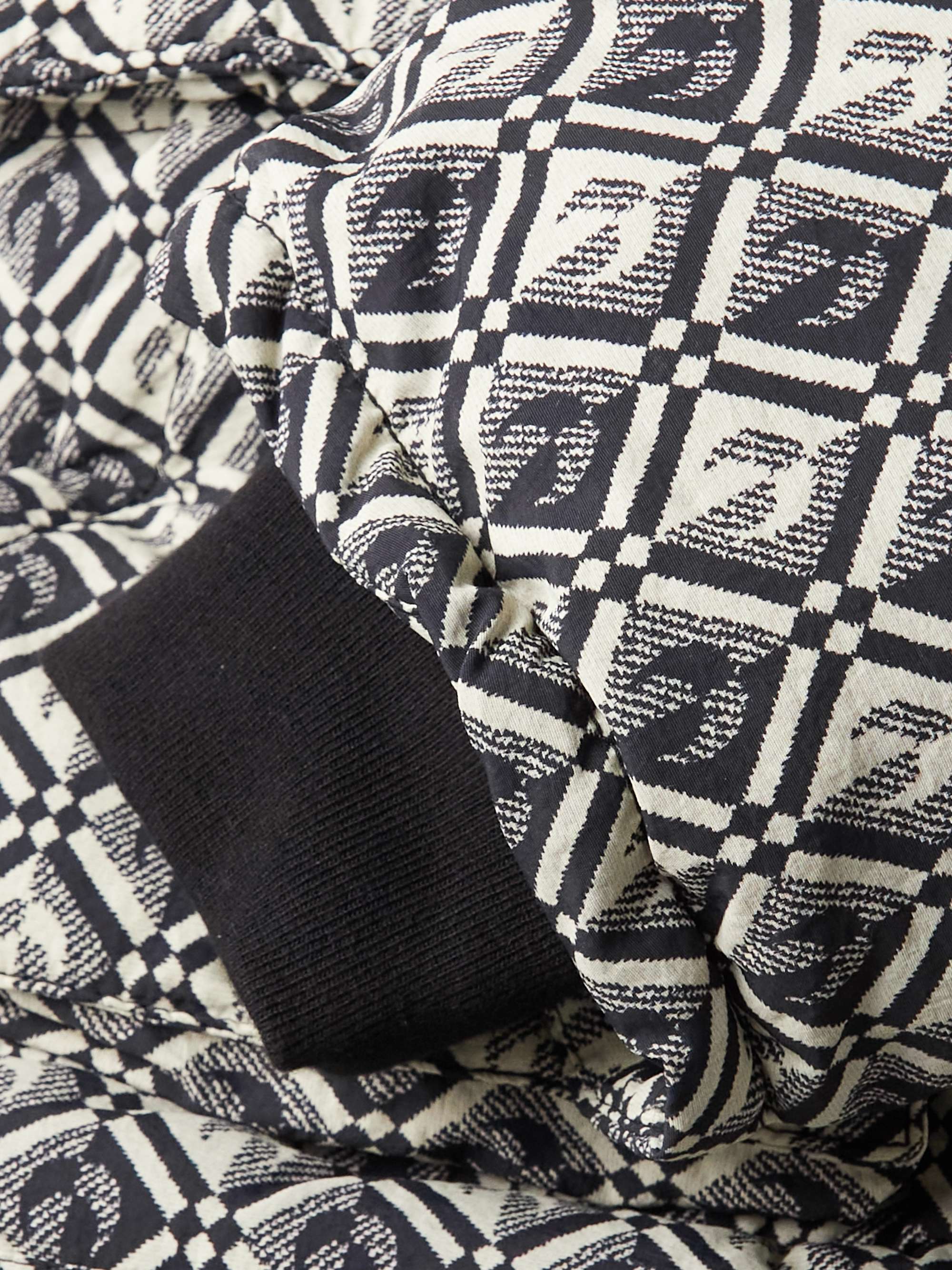 MARINE SERRE Convertible Padded Printed Recycled-Shell Hooded Jacket