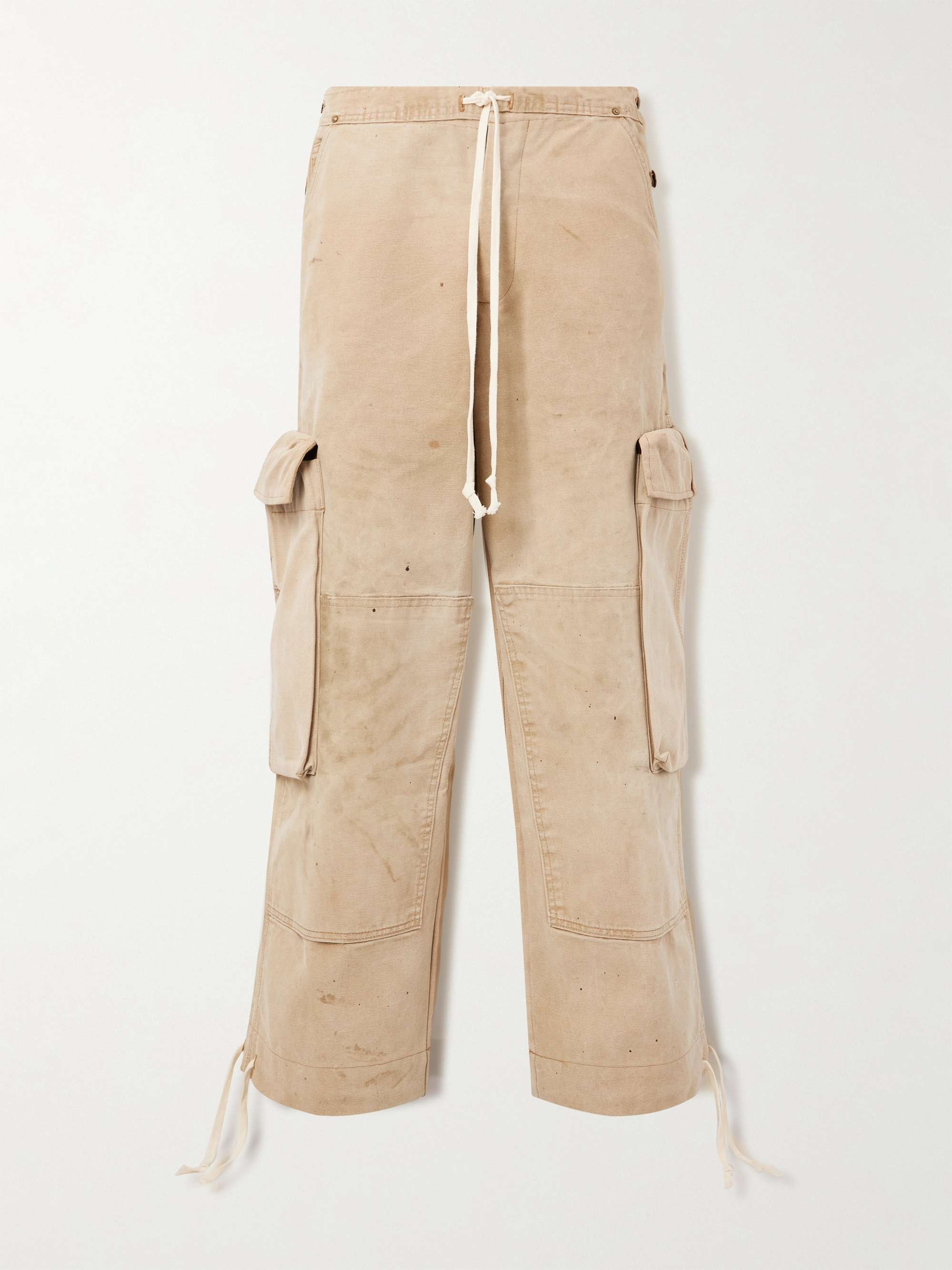 Canvas cargo trousers