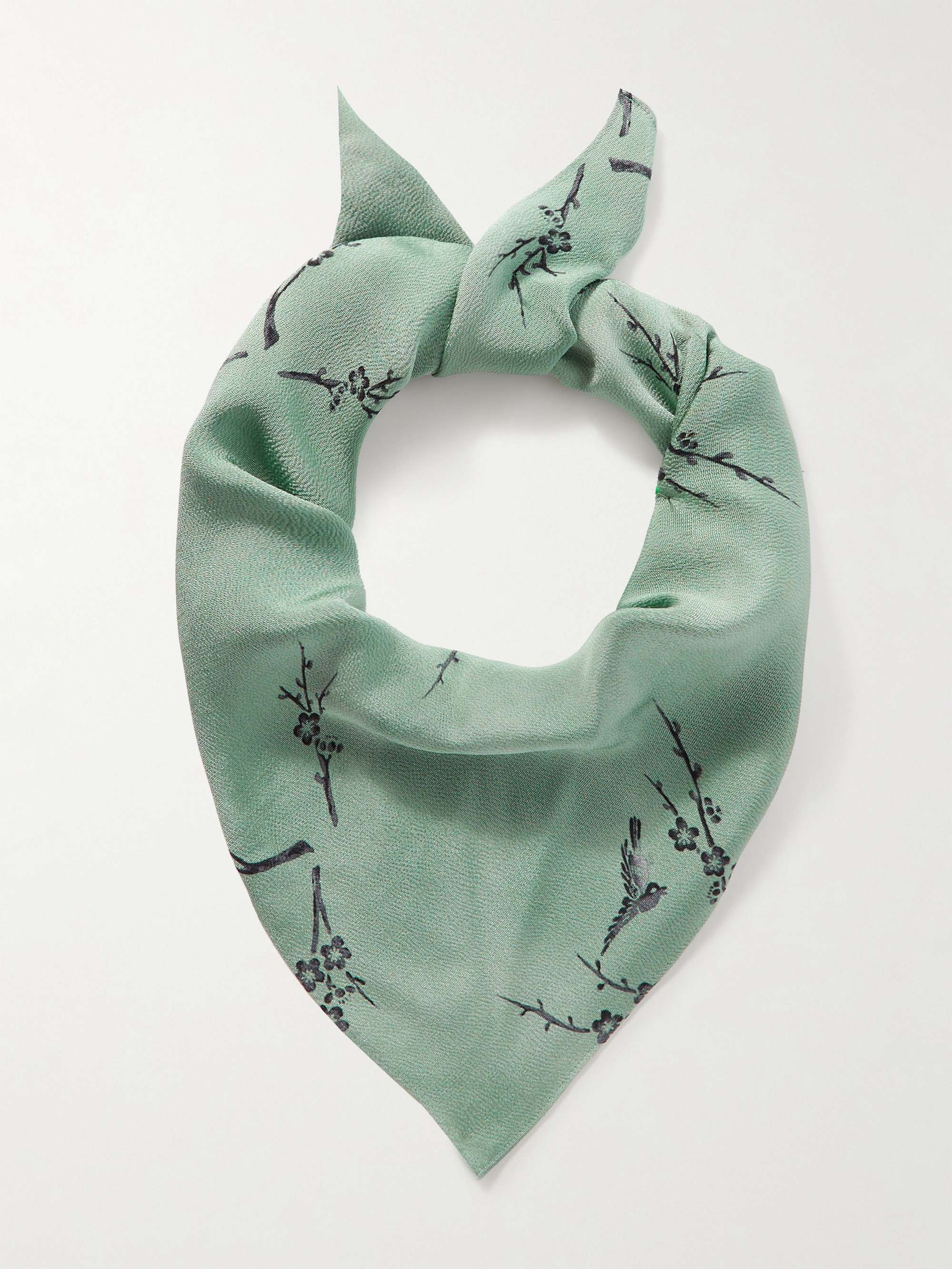 VISVIM Printed Hammered Silk Scarf