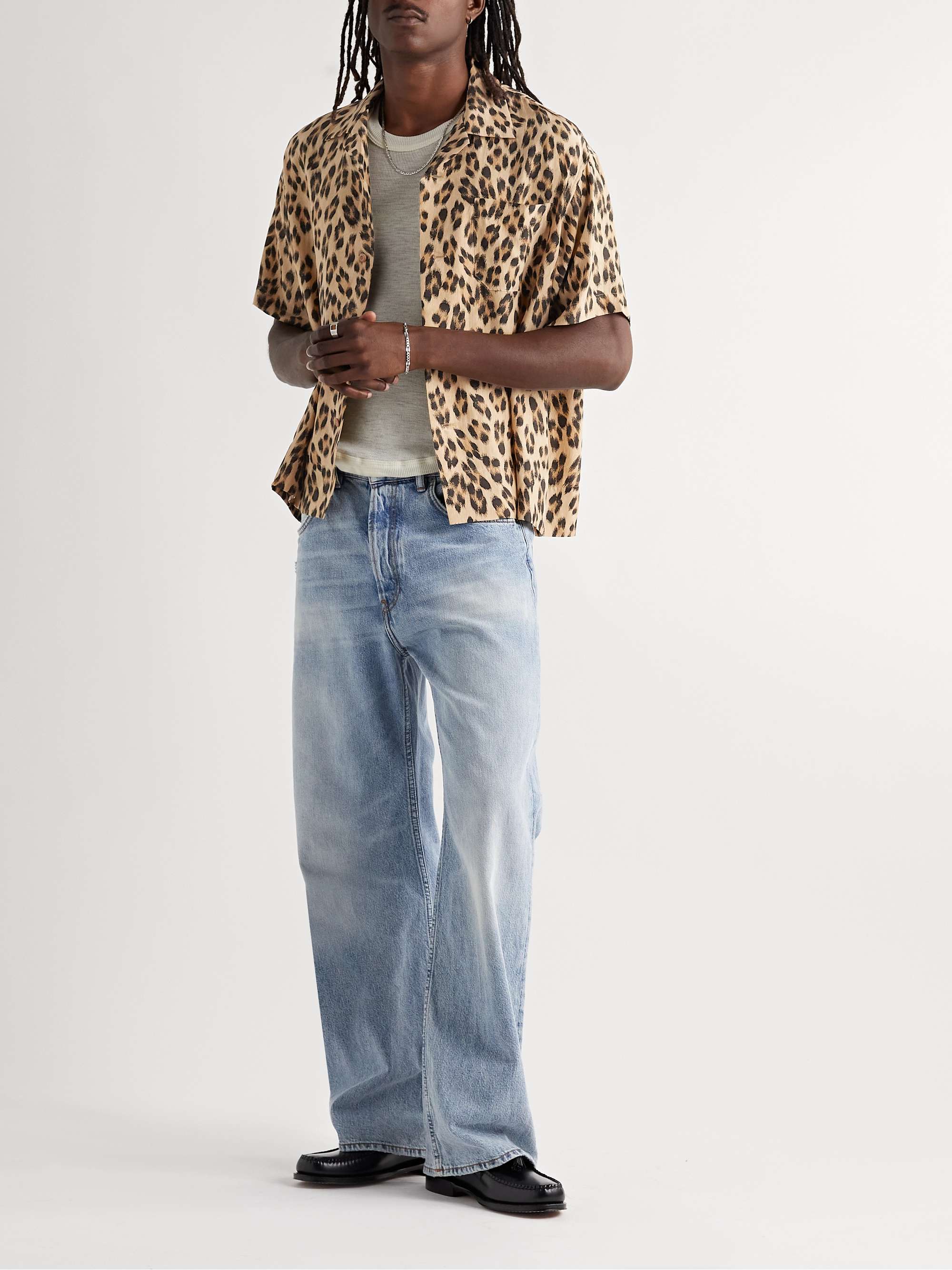 Het beste Ondraaglijk Luipaard VISVIM Caban Camp-Collar Leopard-Print Silk Shirt | MR PORTER