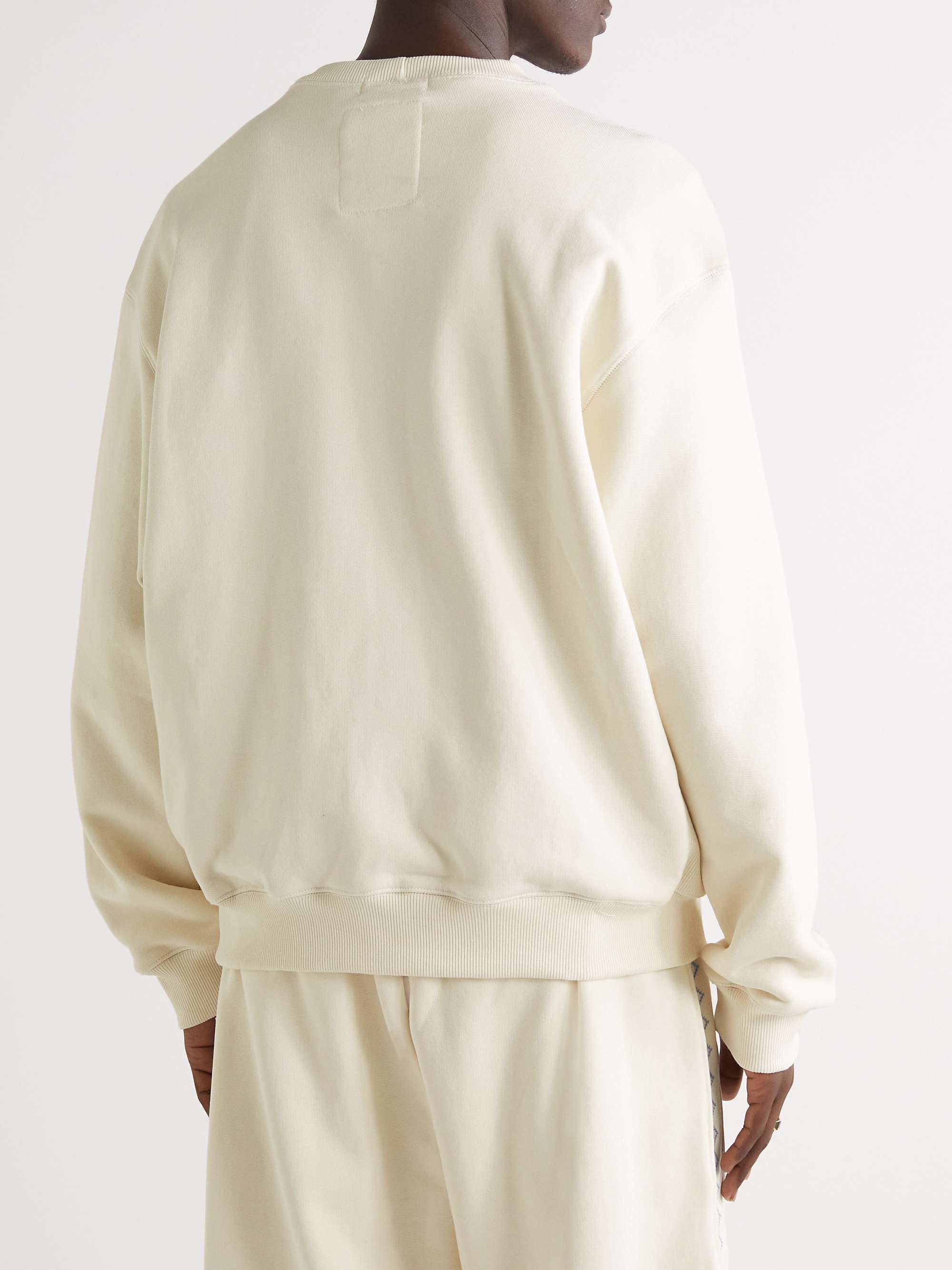 ADISH Logo-Embroidered Cotton-Jersey Sweatshirt