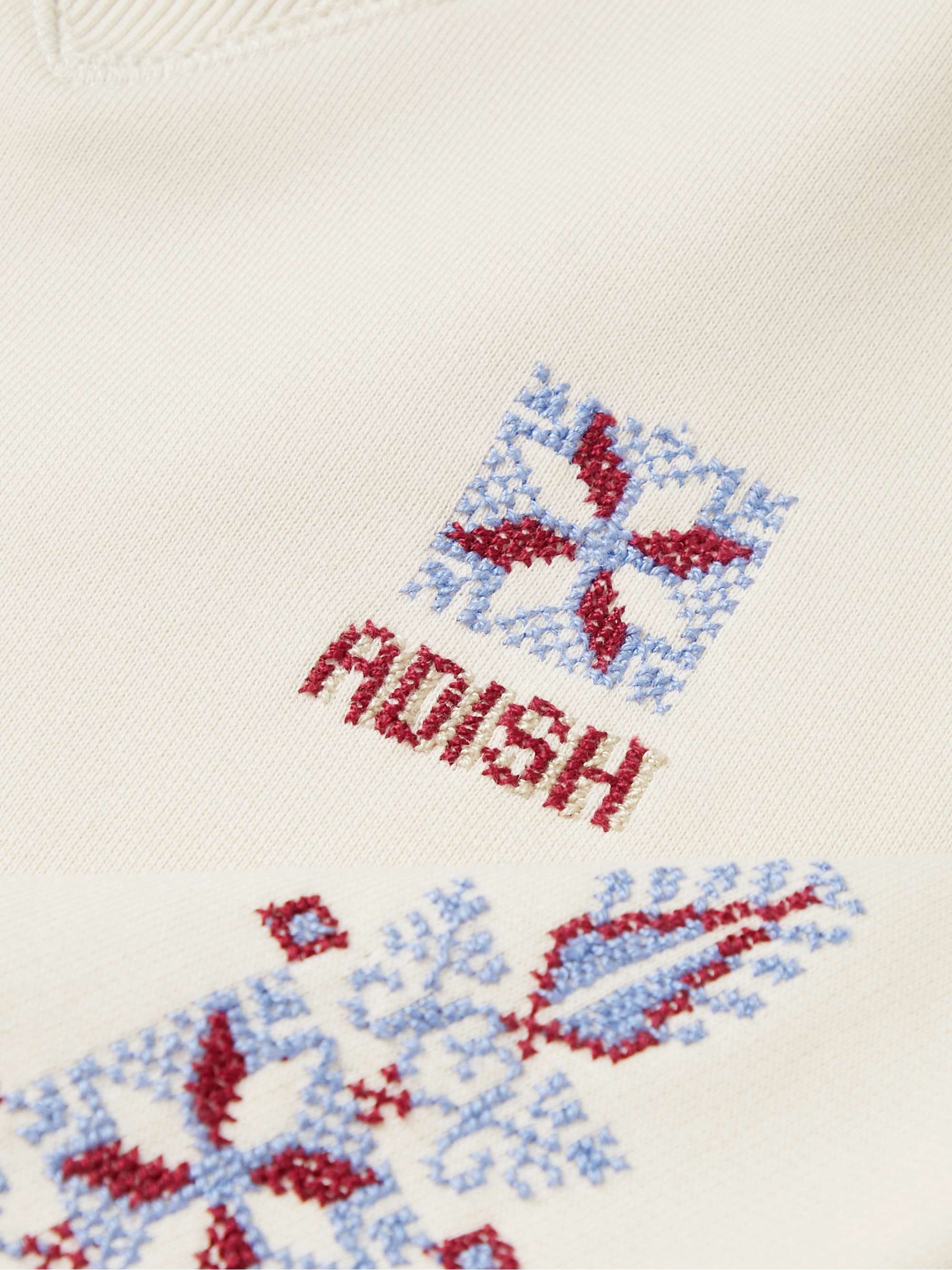 ADISH Logo-Embroidered Cotton-Jersey Sweatshirt