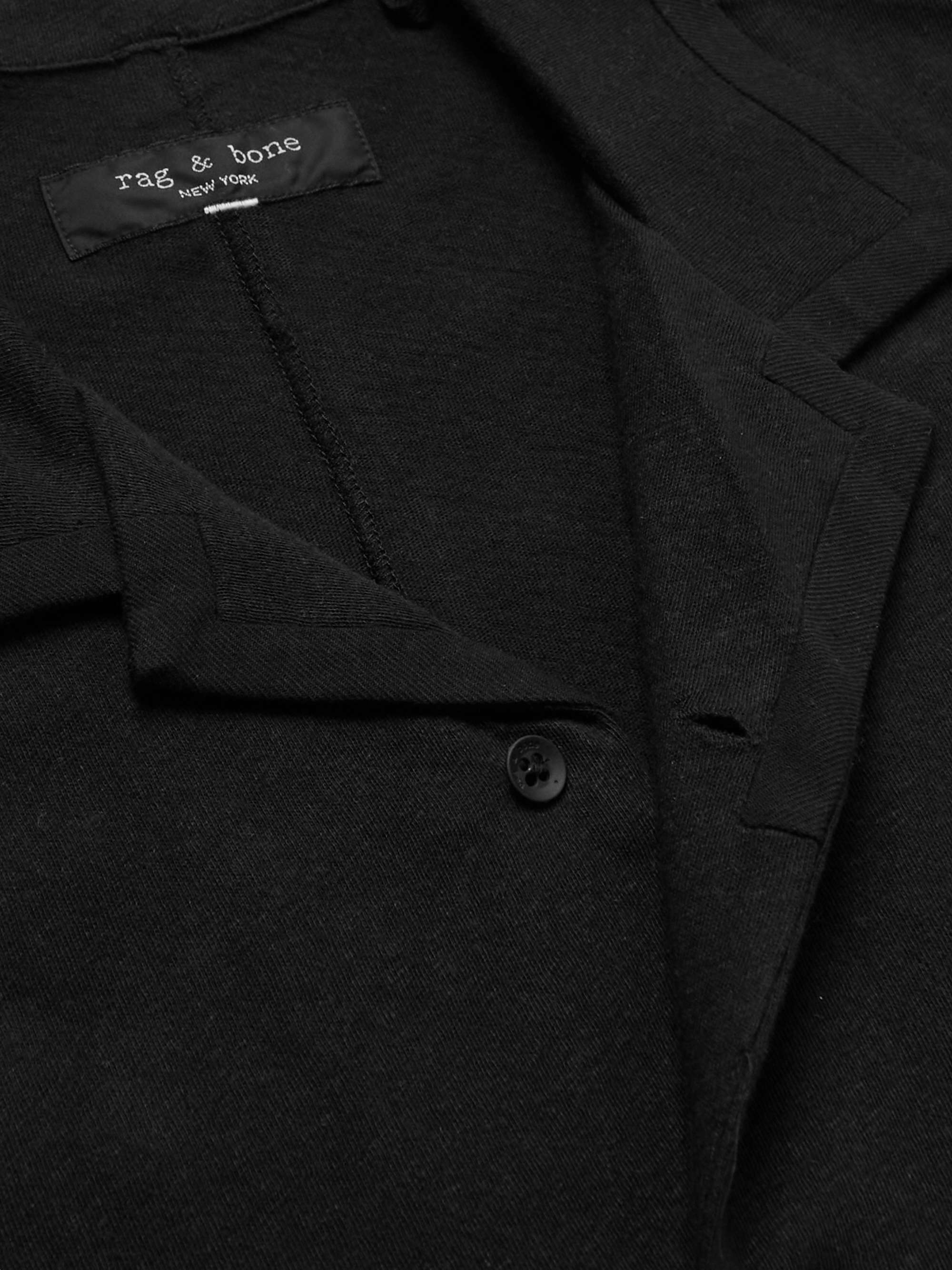 RAG & BONE Avery Camp-Collar Linen and Cotton-Blend Shirt