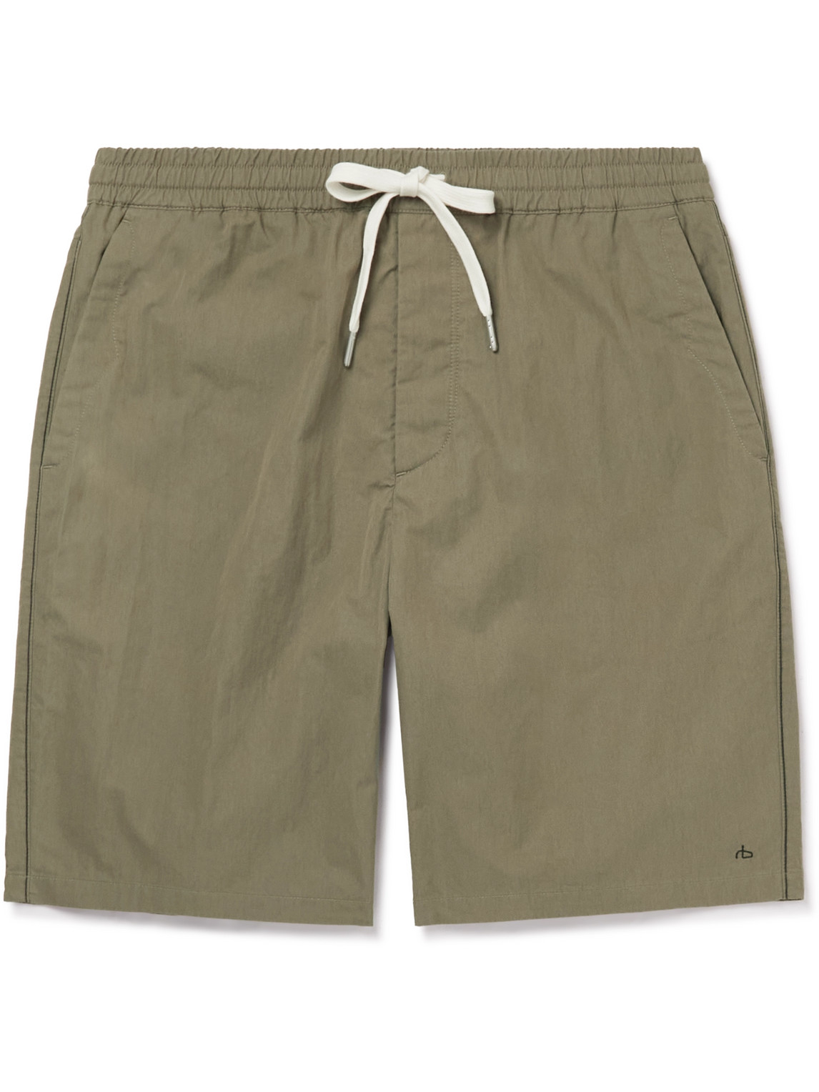Rag & Bone - Axel Straight-Leg Cotton-Blend Twill Drawstring Shorts - Men - Green - XS