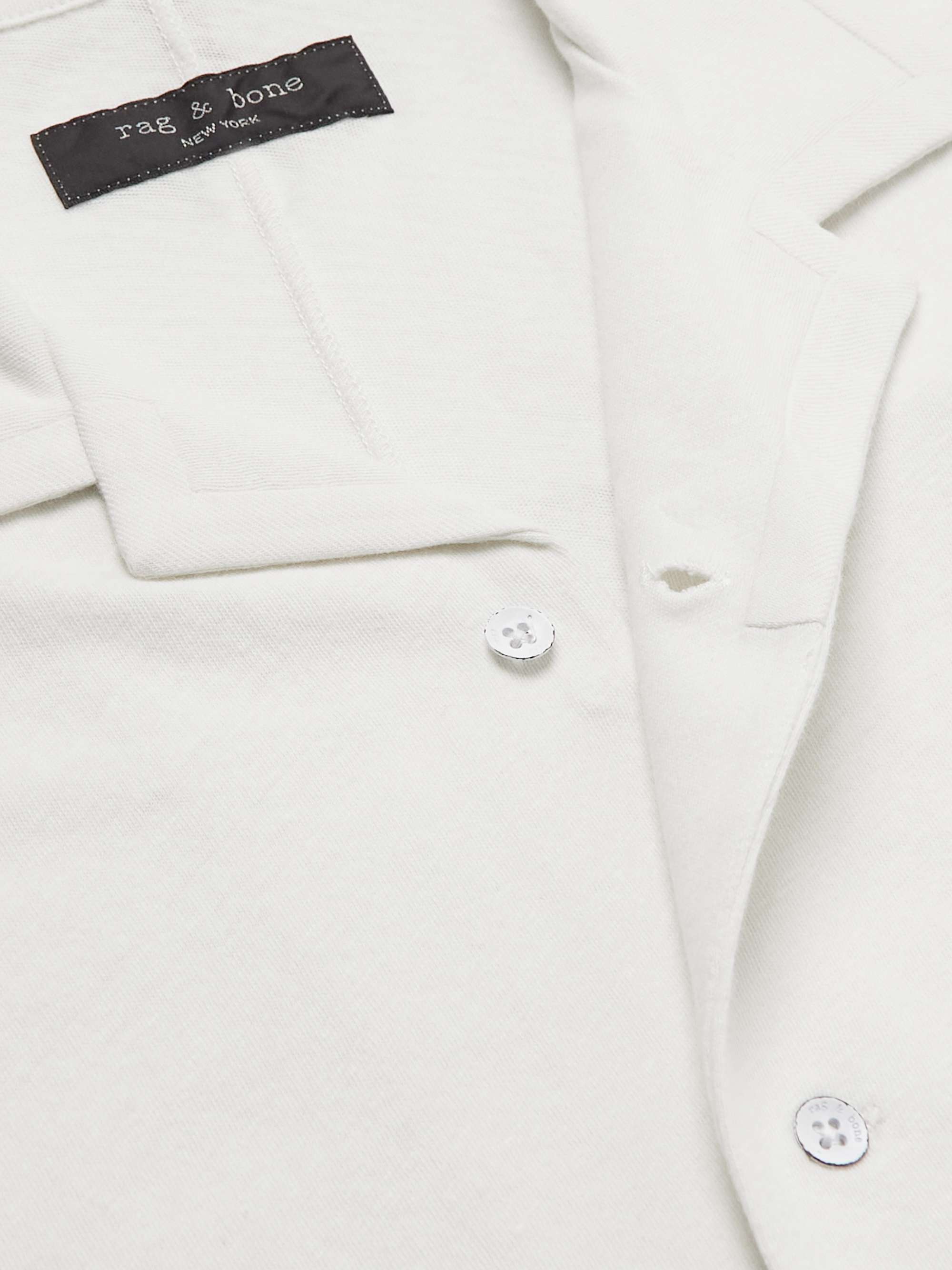 RAG & BONE Avery Camp-Collar Linen and Cotton-Blend Shirt