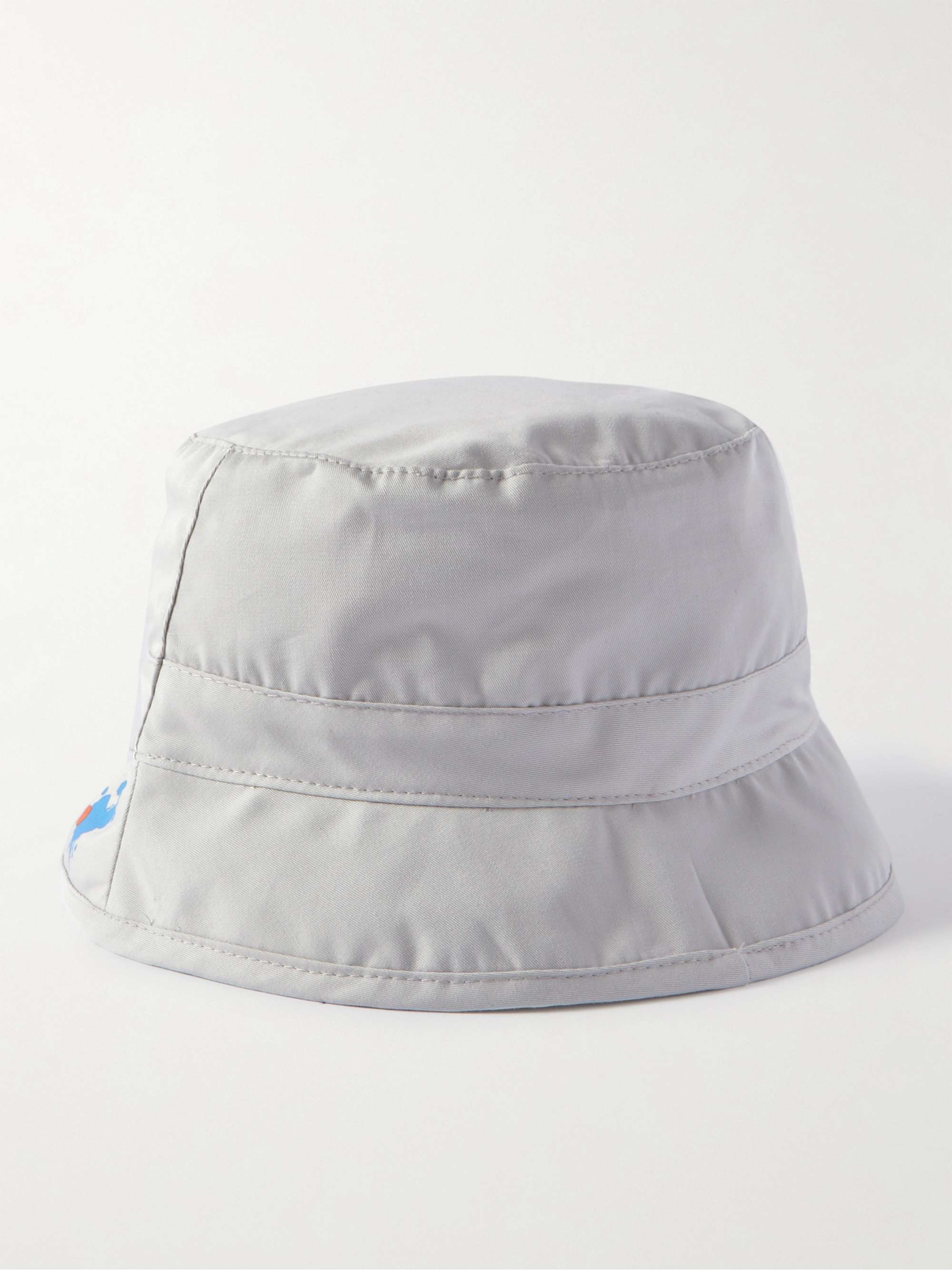 BARACUTA + Slowboy Logo-Embroidered Cotton-Twill Bucket Hat