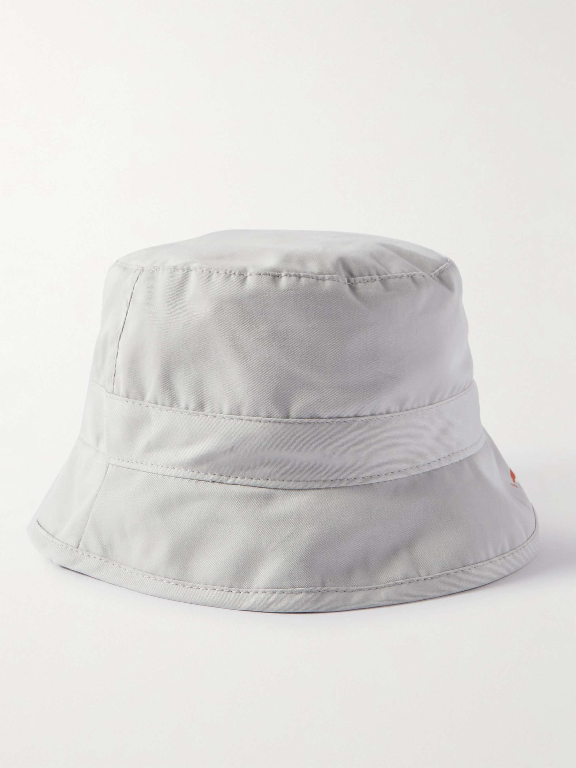 BARACUTA + Slowboy Logo-Embroidered Cotton-Twill Bucket Hat