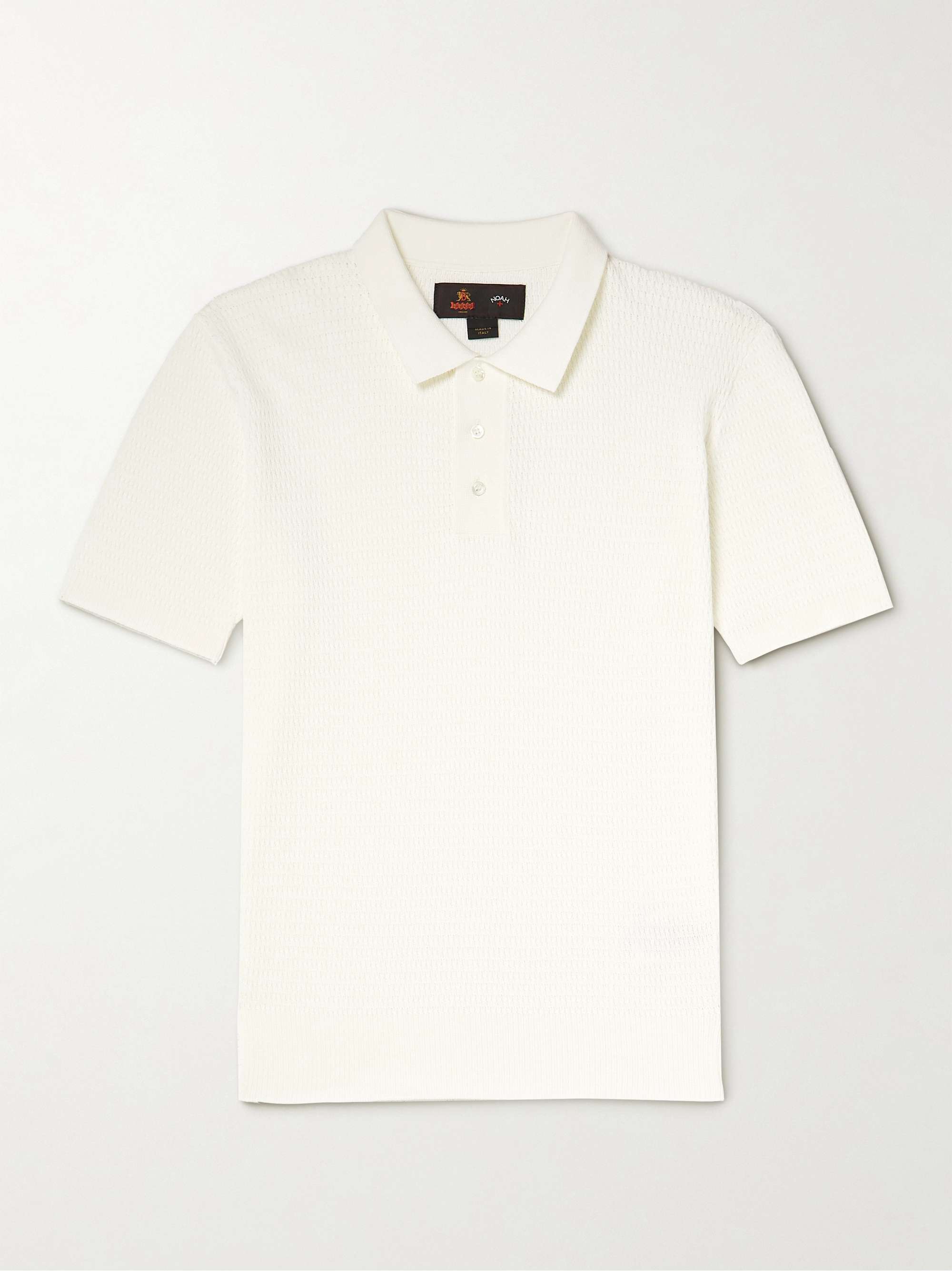 BARACUTA + Noah Knitted Cotton Polo Shirt for Men | MR PORTER