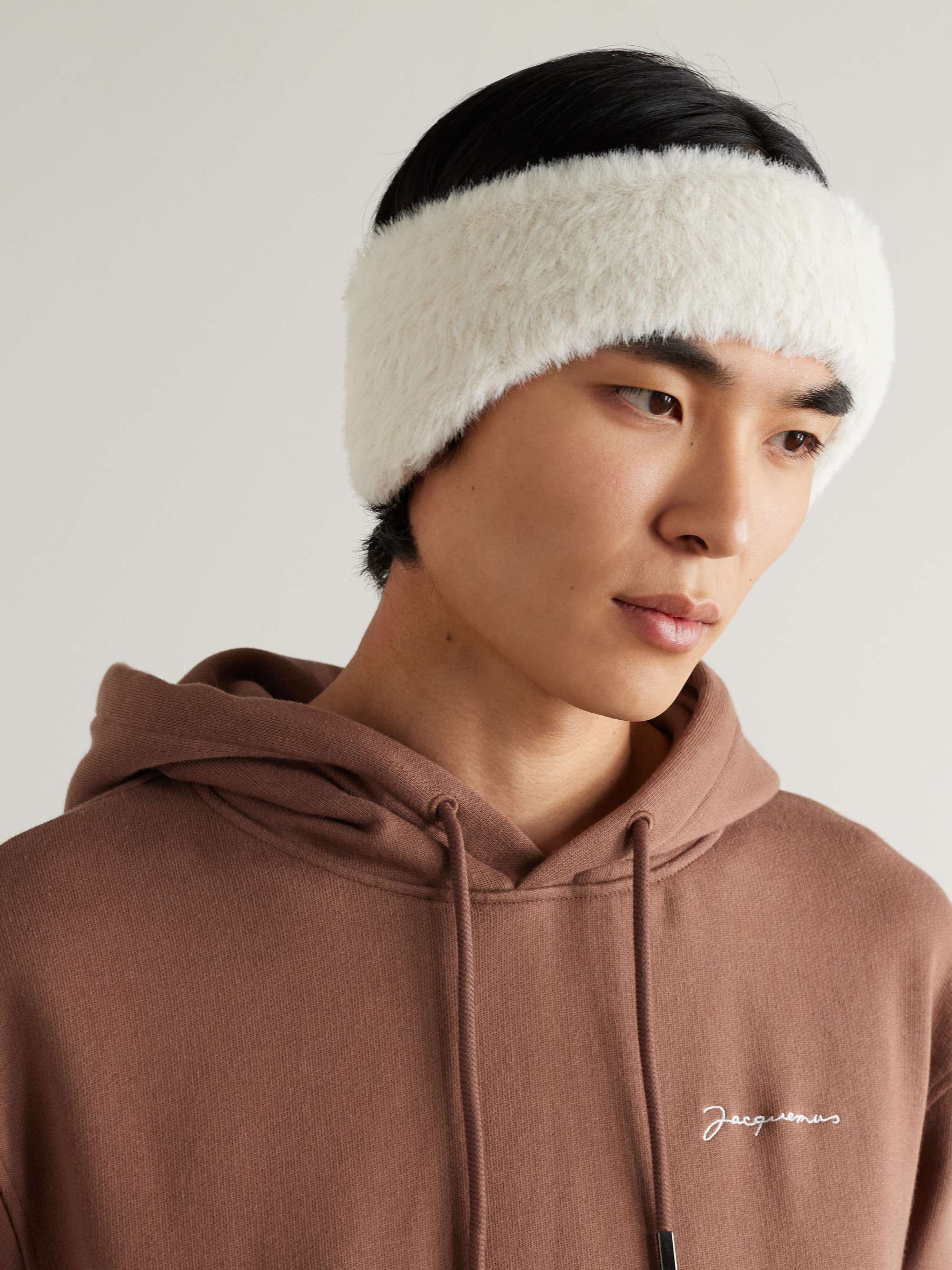 JACQUEMUS Neve LogoEmbroidered BrushedKnit Headband for Men MR PORTER