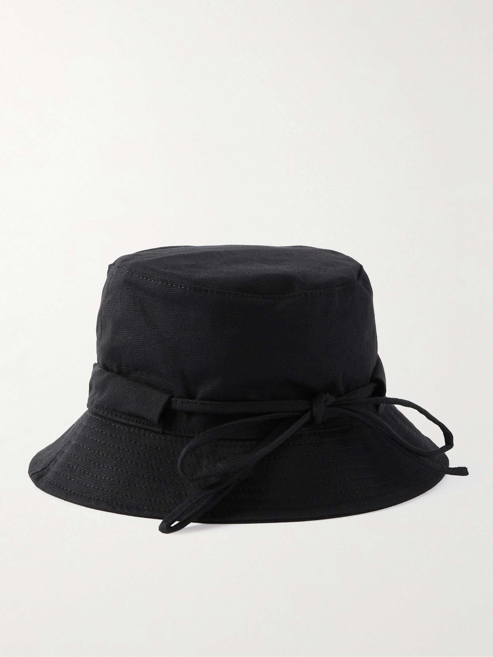 JACQUEMUS Logo-Appliquéd Cotton-Canvas Bucket Hat for Men | MR PORTER