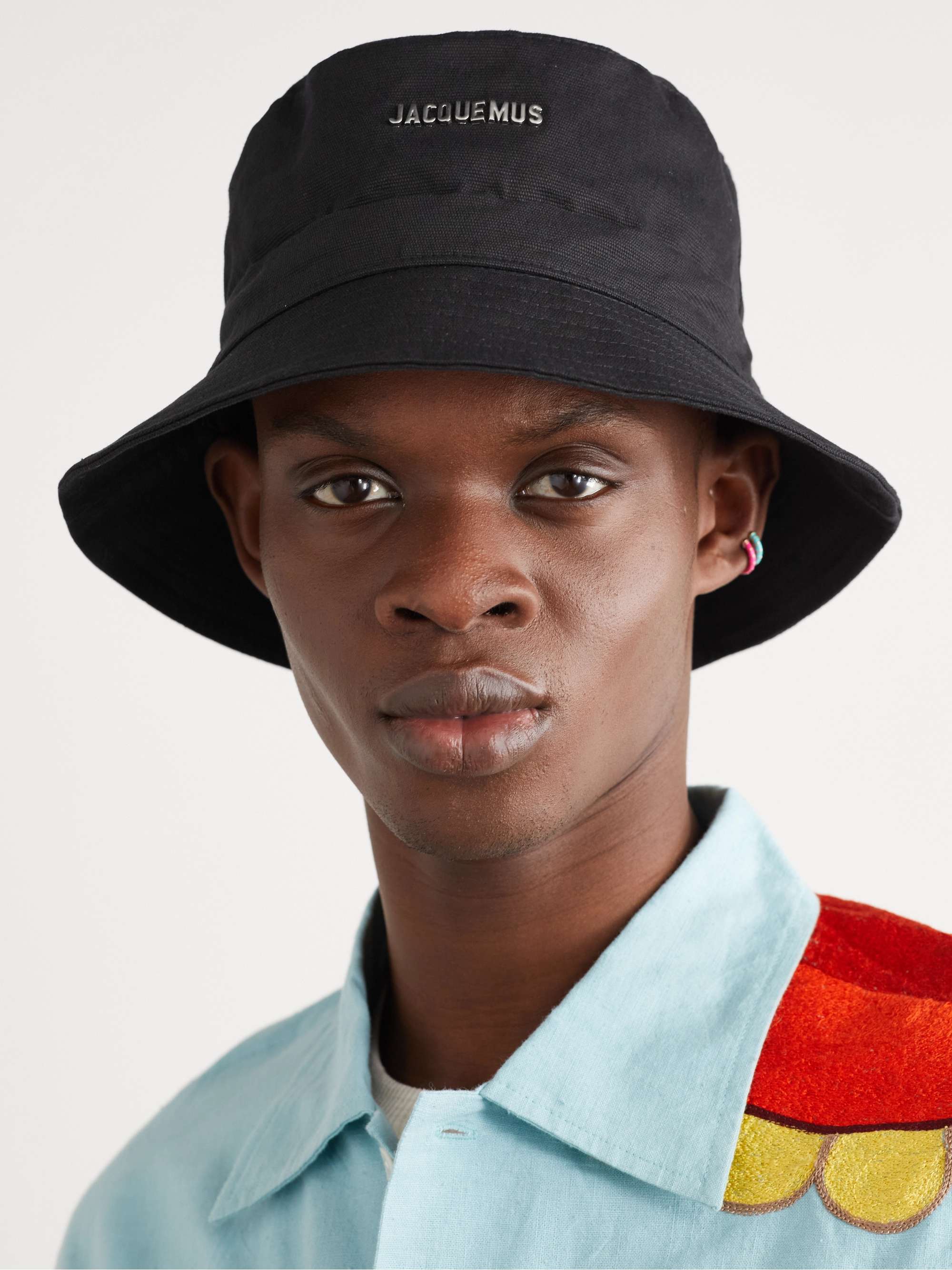 JACQUEMUS Logo-Appliquéd Cotton-Canvas Bucket Hat for Men | MR PORTER