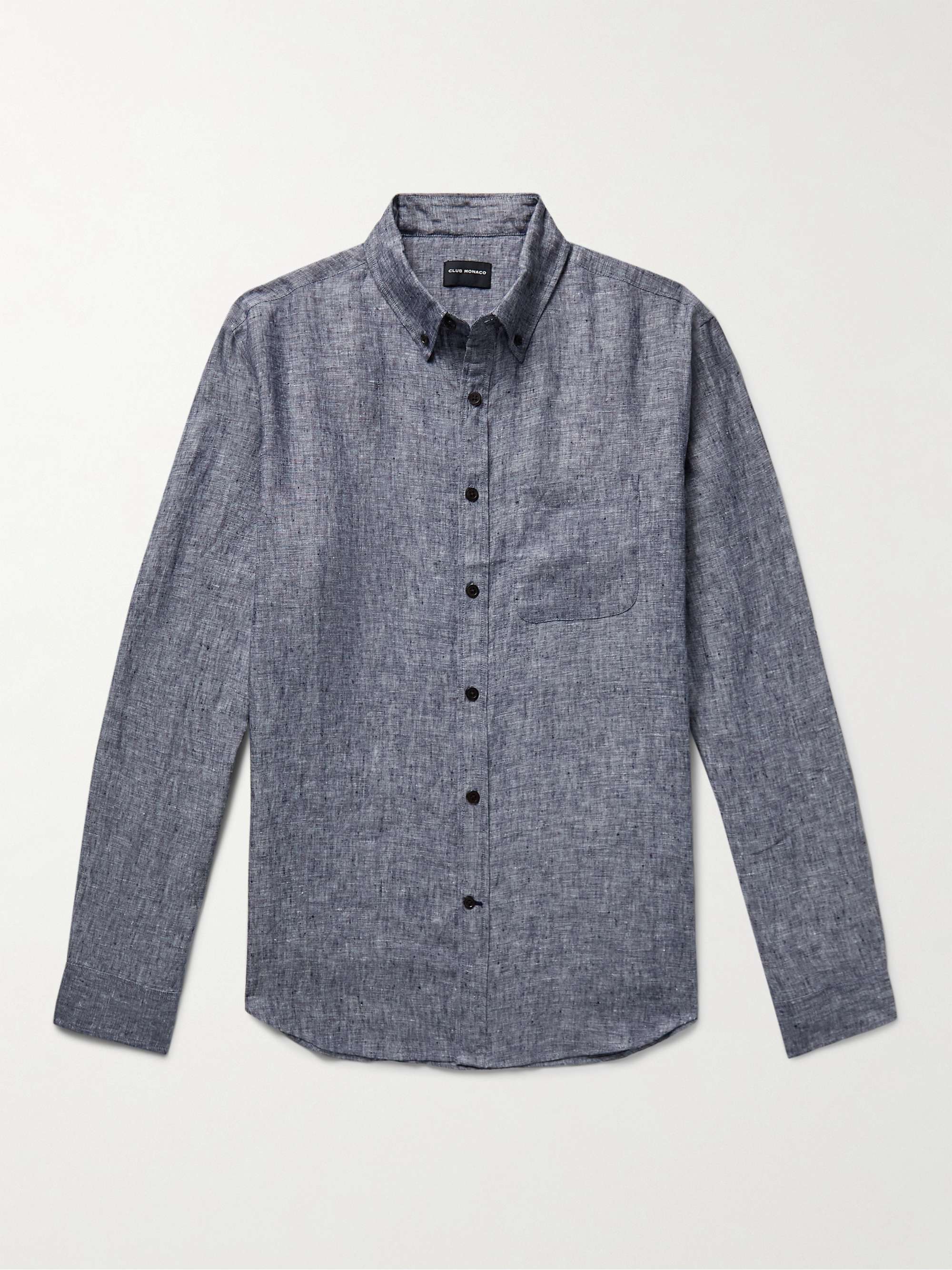 CLUB MONACO Button-Down Collar Linen Shirt