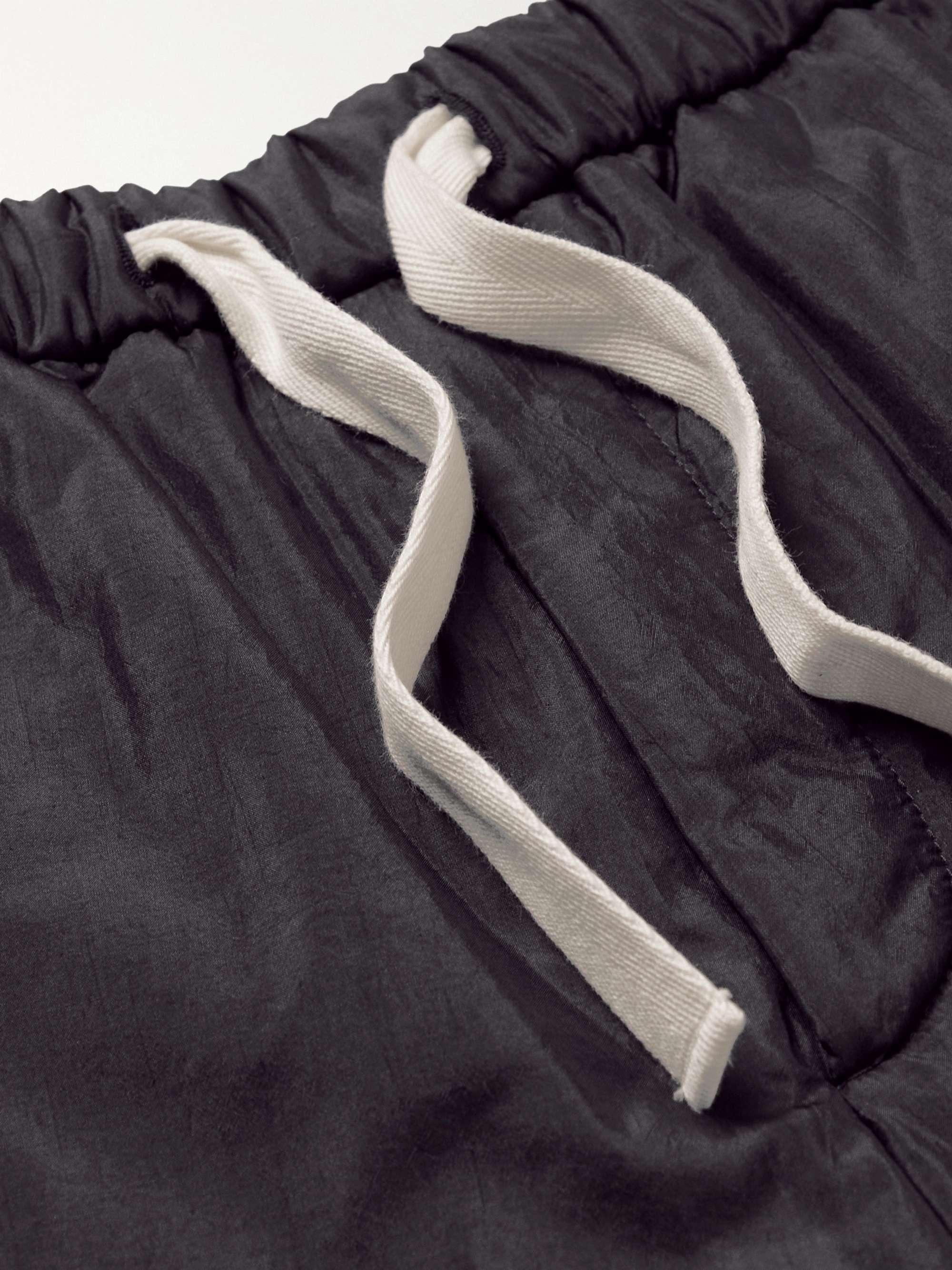 JIL SANDER Wide-Leg Shell Drawstring Shorts