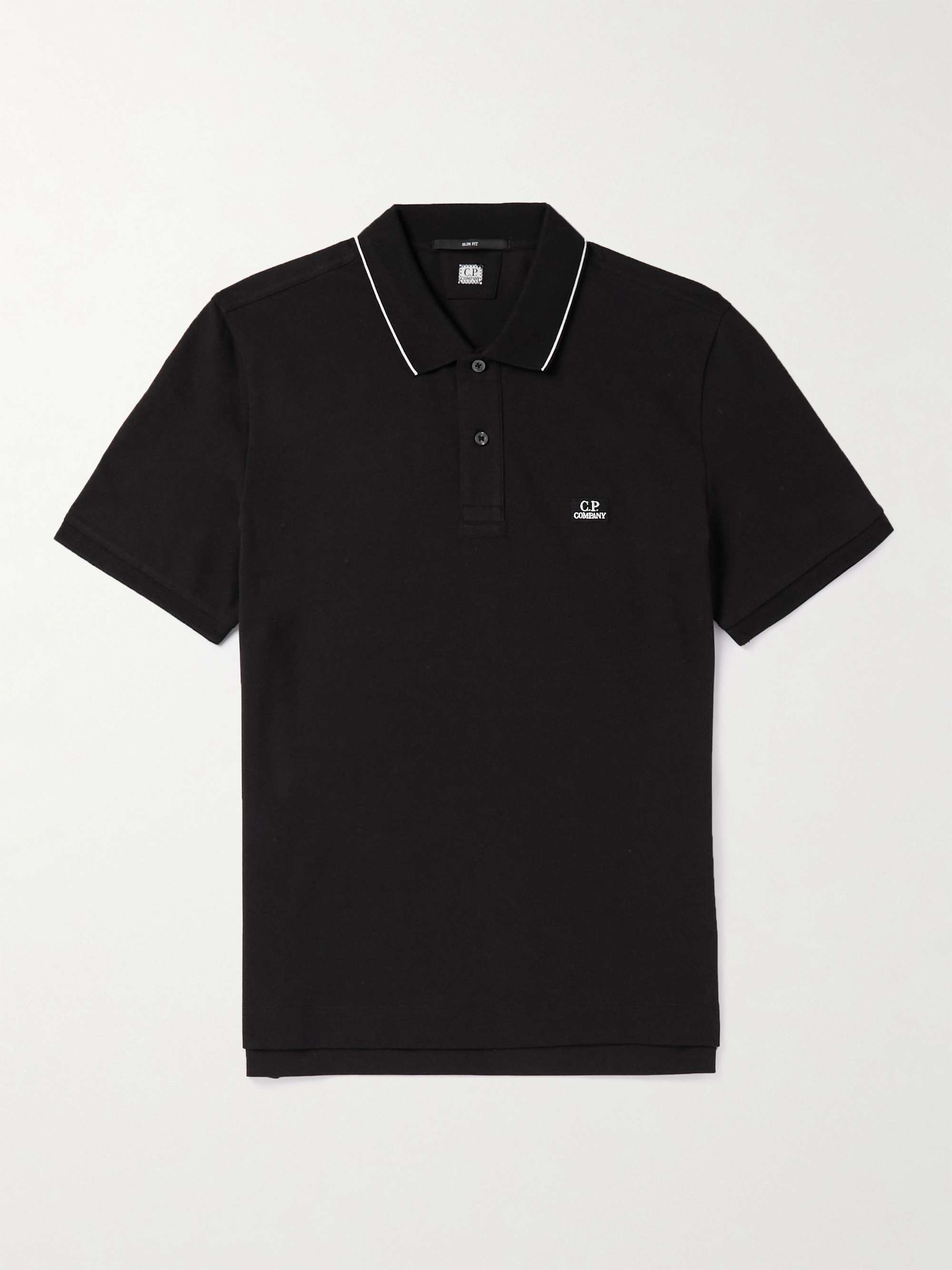C.P. COMPANY Logo-Appliquéd Cotton-Blend Piqué Polo Shirt for Men | MR ...