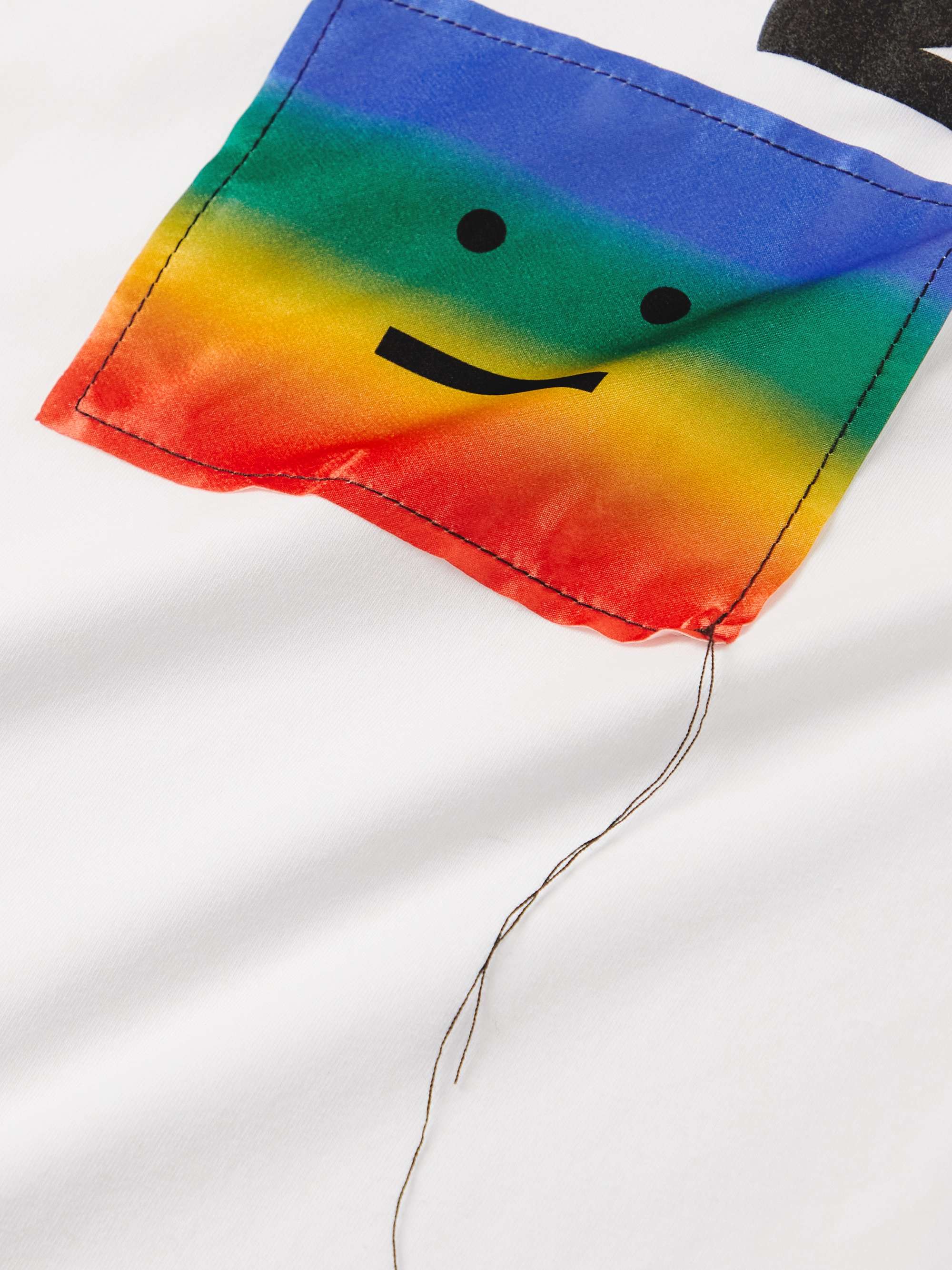 ACNE STUDIOS Oversized Logo-Appliquéd Printed Stretch-Cotton T-Shirt