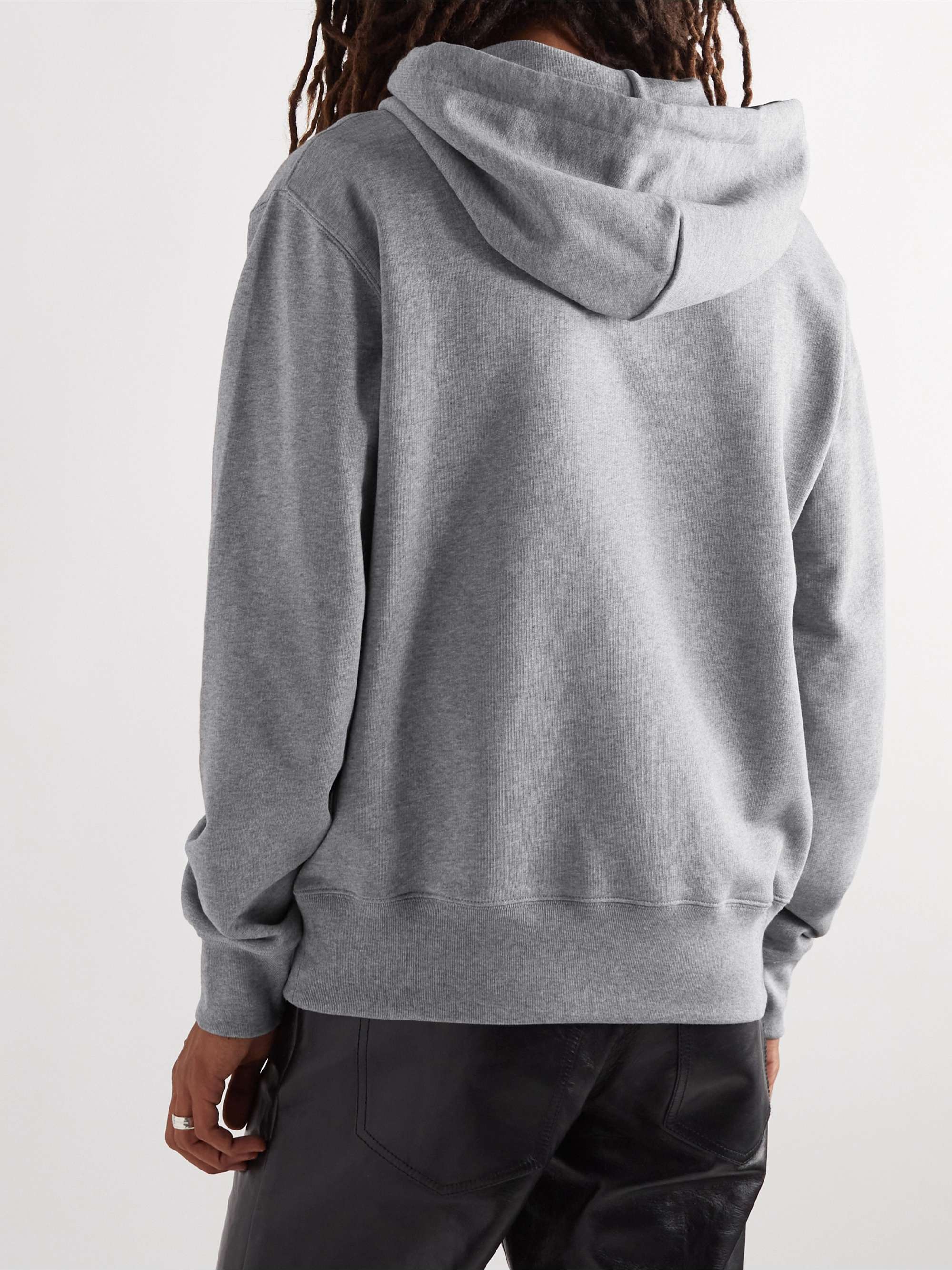 ACNE STUDIOS Fairah Logo-Appliquéd Cotton-Jersey Hoodie