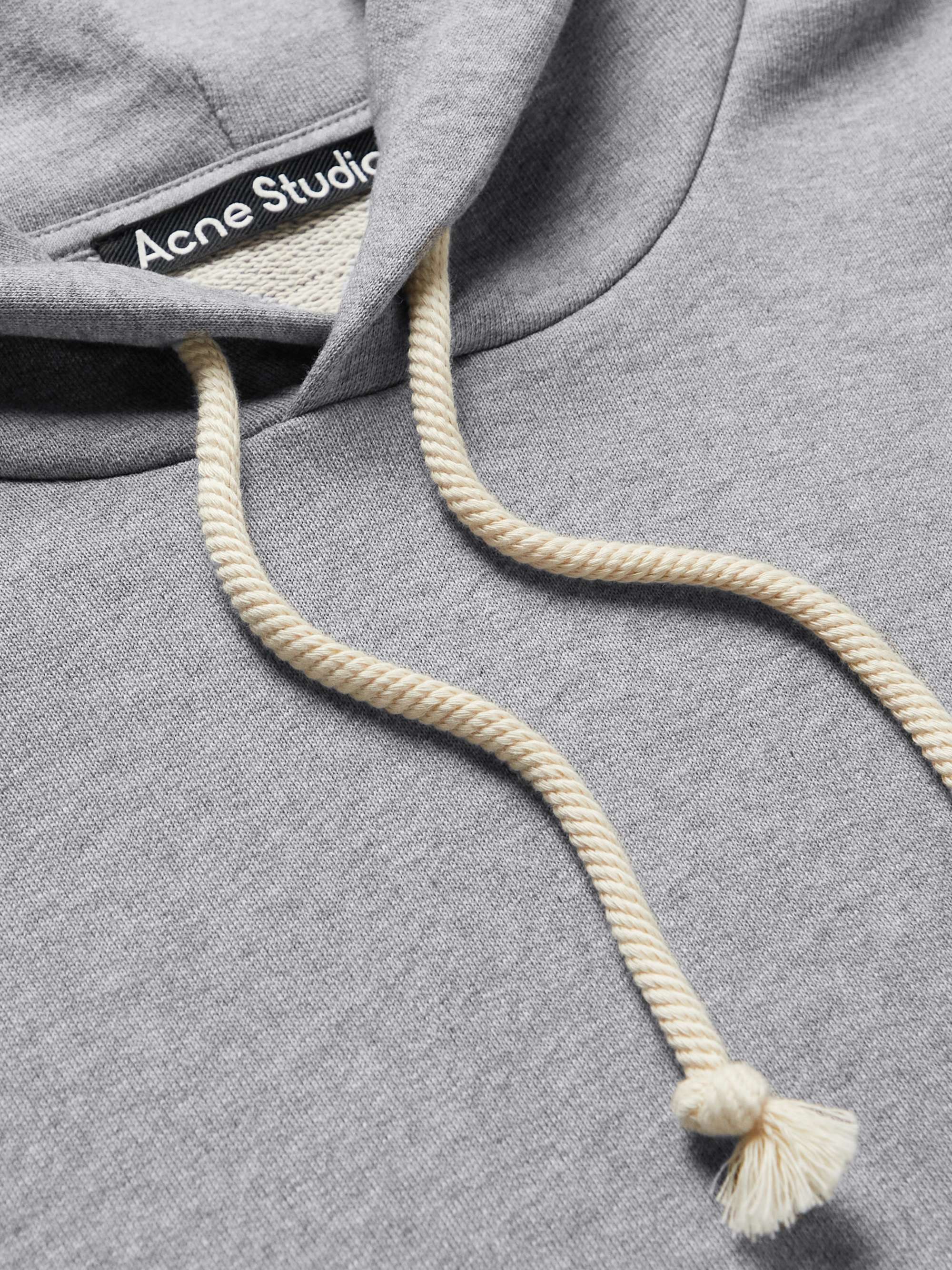 ACNE STUDIOS Fairah Logo-Appliquéd Cotton-Jersey Hoodie