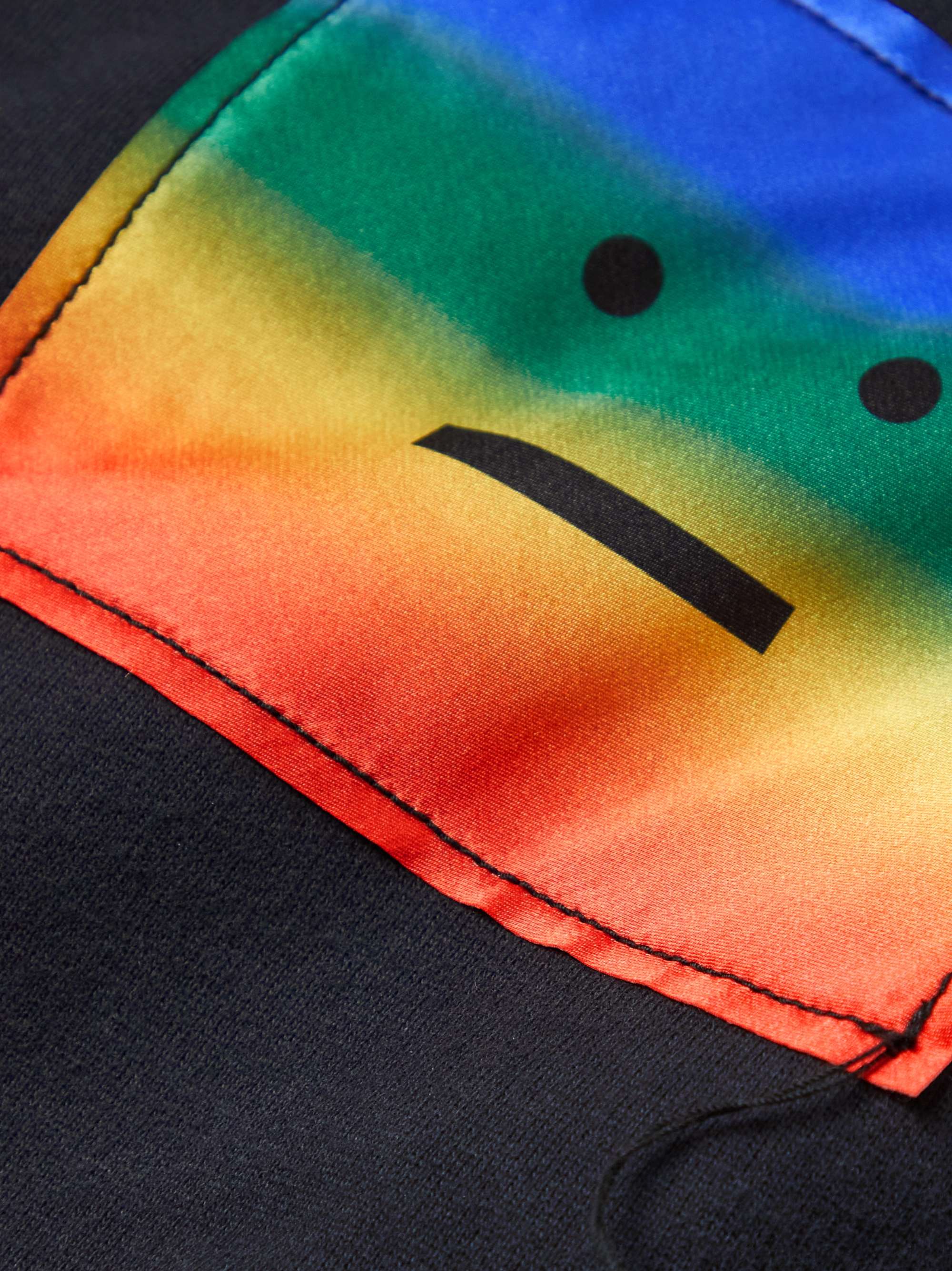 ACNE STUDIOS Oversized Logo-Appliquéd Flocked-Print Fleece-Back Cotton-Jersey Hoodie