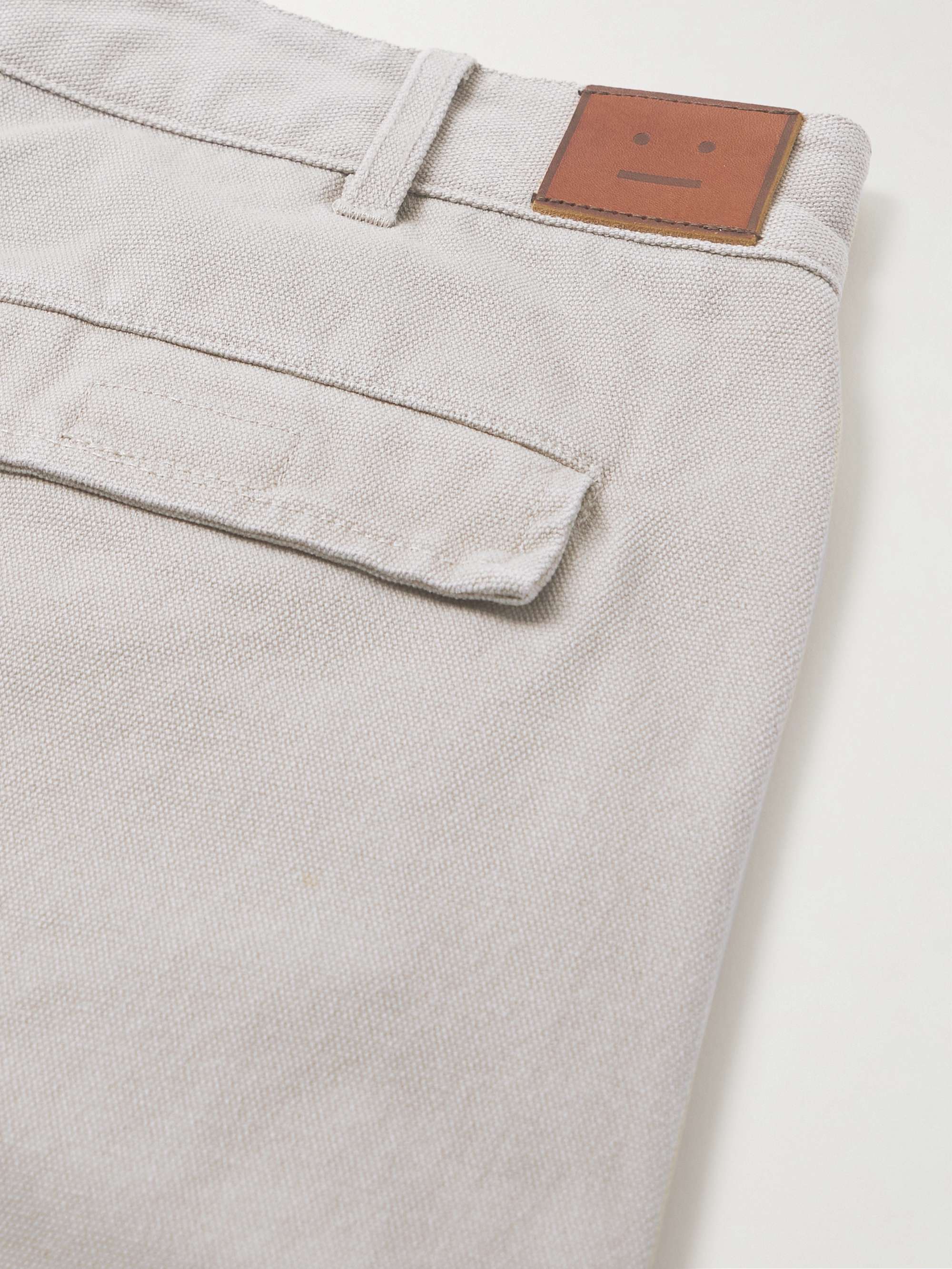 ACNE STUDIOS Straight-Leg Panelled Cotton-Canvas Trousers