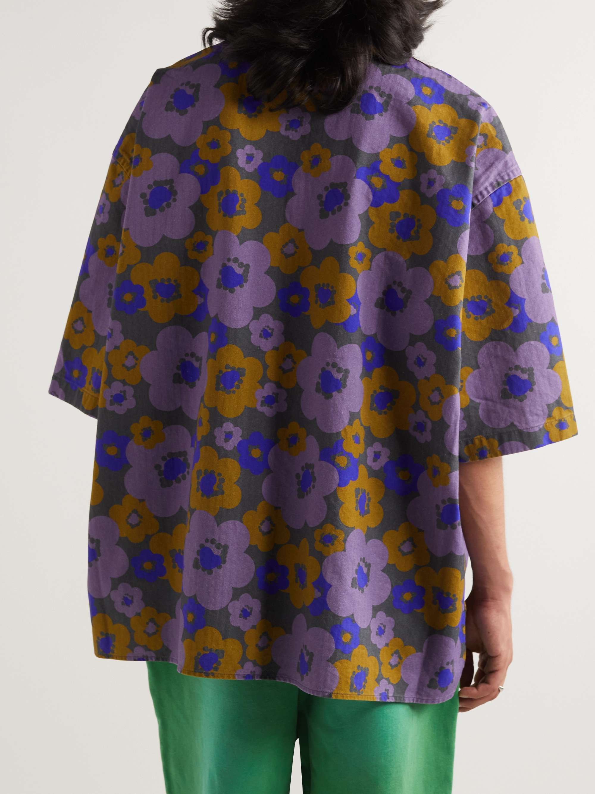 ACNE STUDIOS Printed Organic Cotton-Poplin Shirt