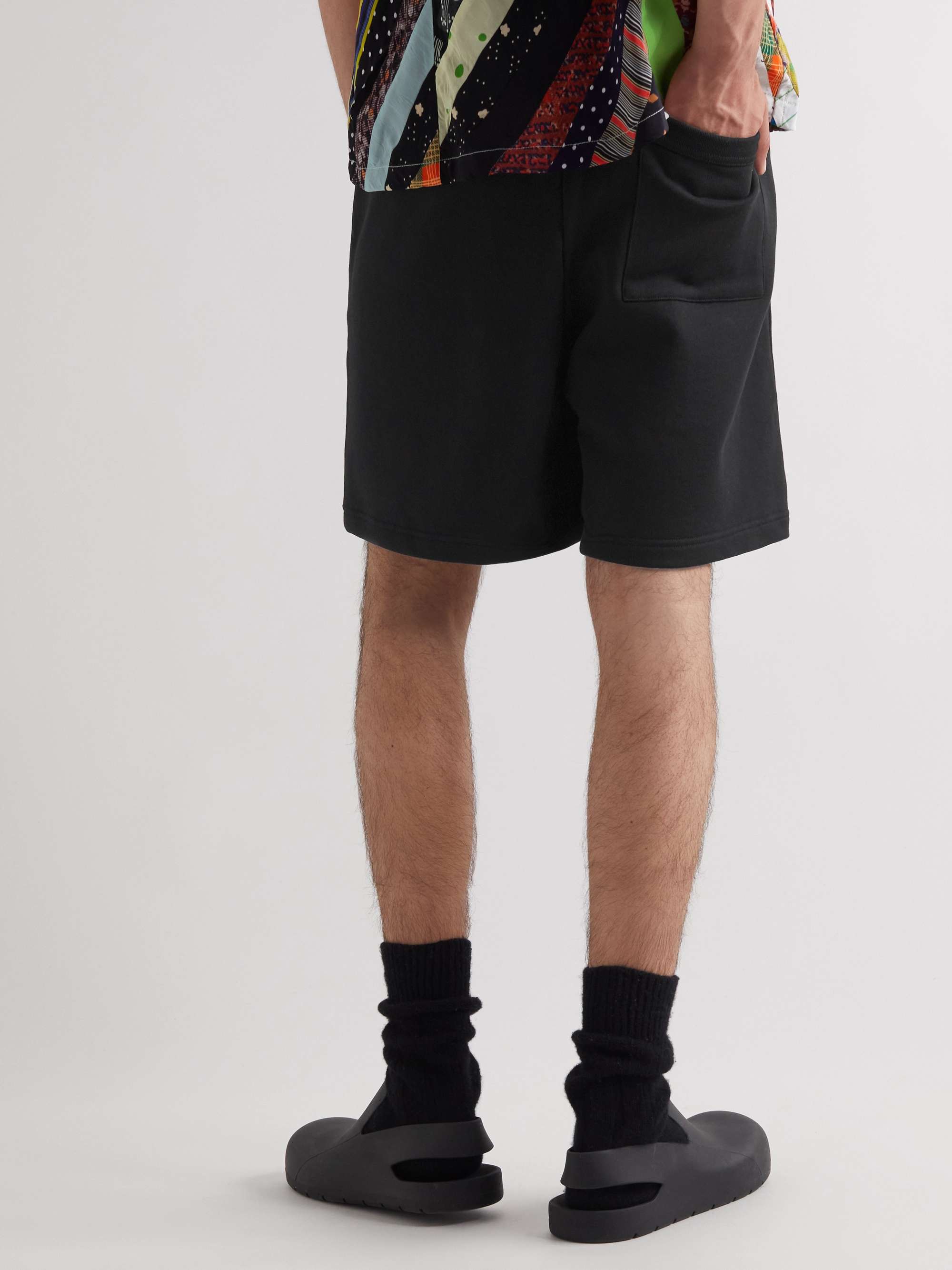 ACNE STUDIOS Forge Straight-Leg Cotton-Jersey Drawstring Shorts