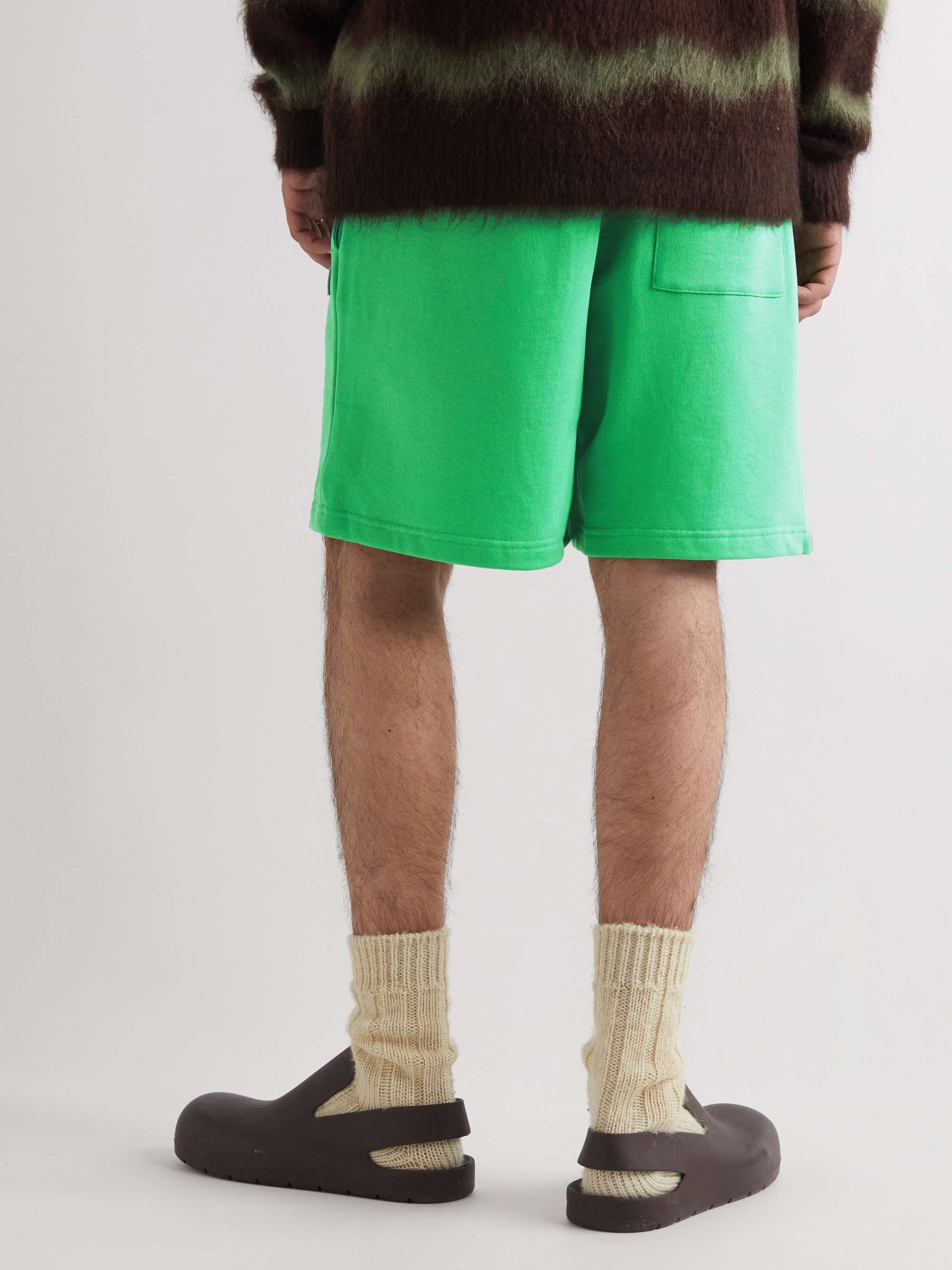 ACNE STUDIOS Forge Straight-Leg Cotton-Jersey Drawstring Shorts