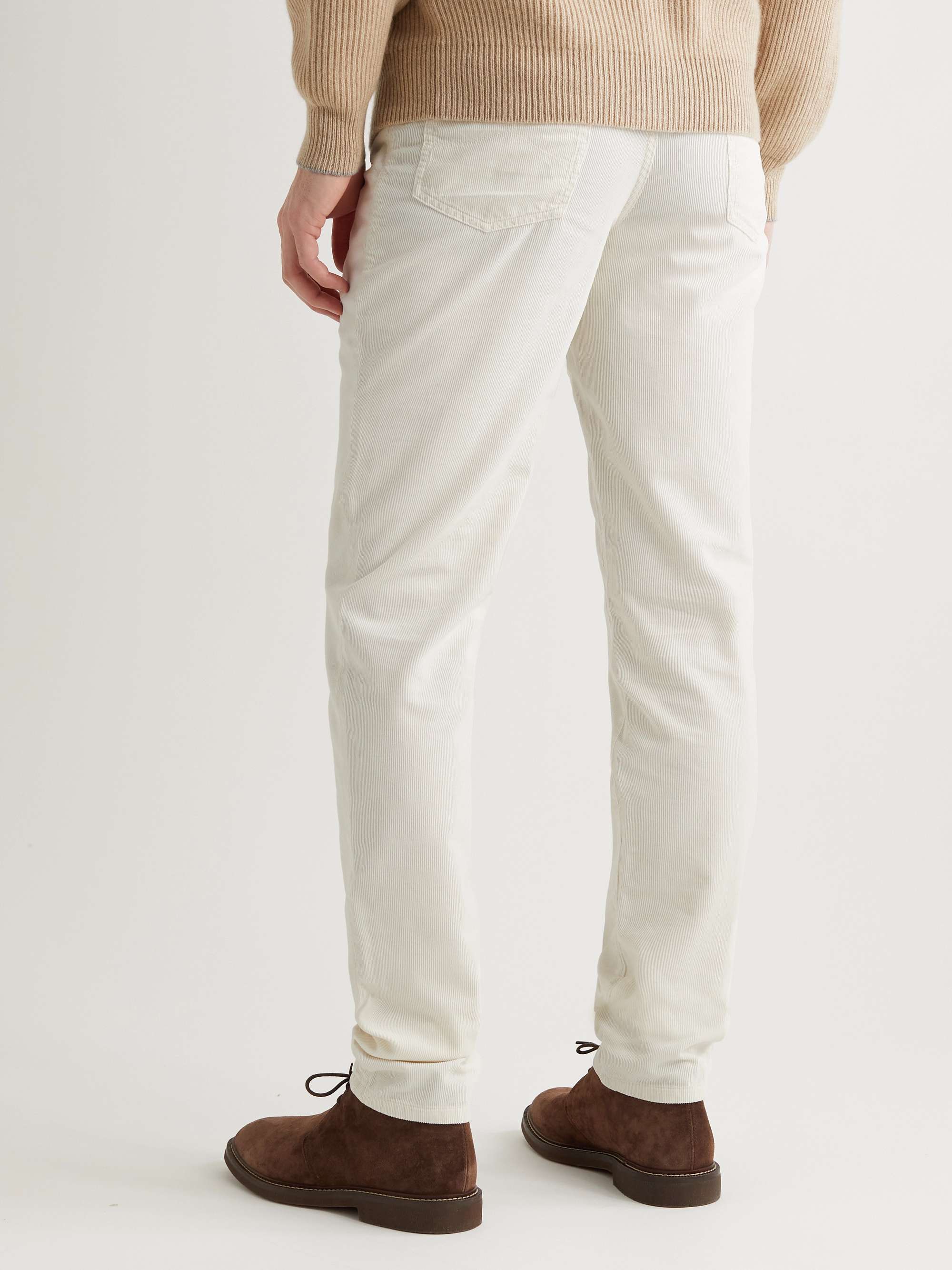 BRUNELLO CUCINELLI Straight-Leg Cotton-Corduroy Trousers