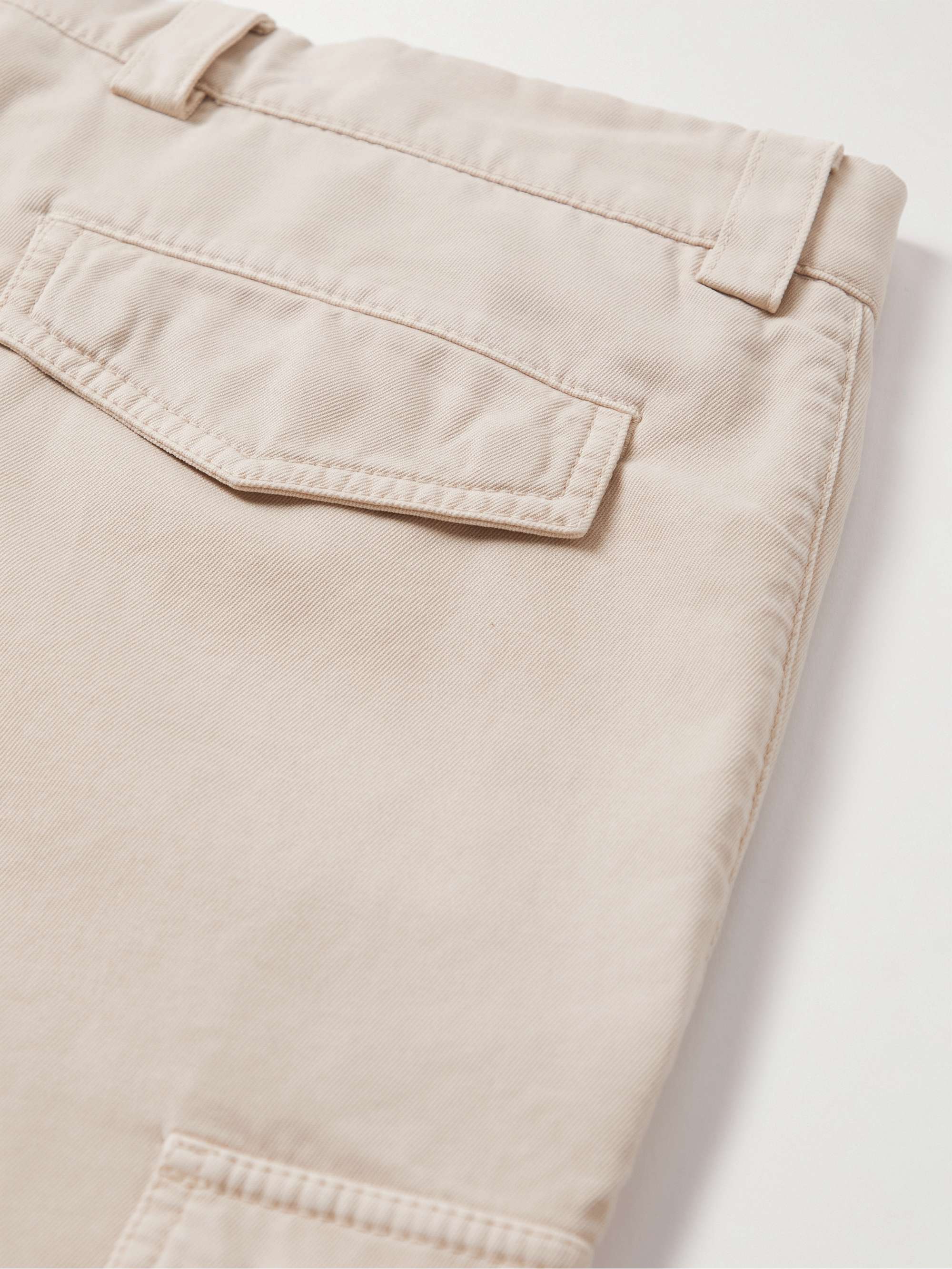 BRUNELLO CUCINELLI Straight-Leg Cotton-Twill Cargo Trousers for Men ...