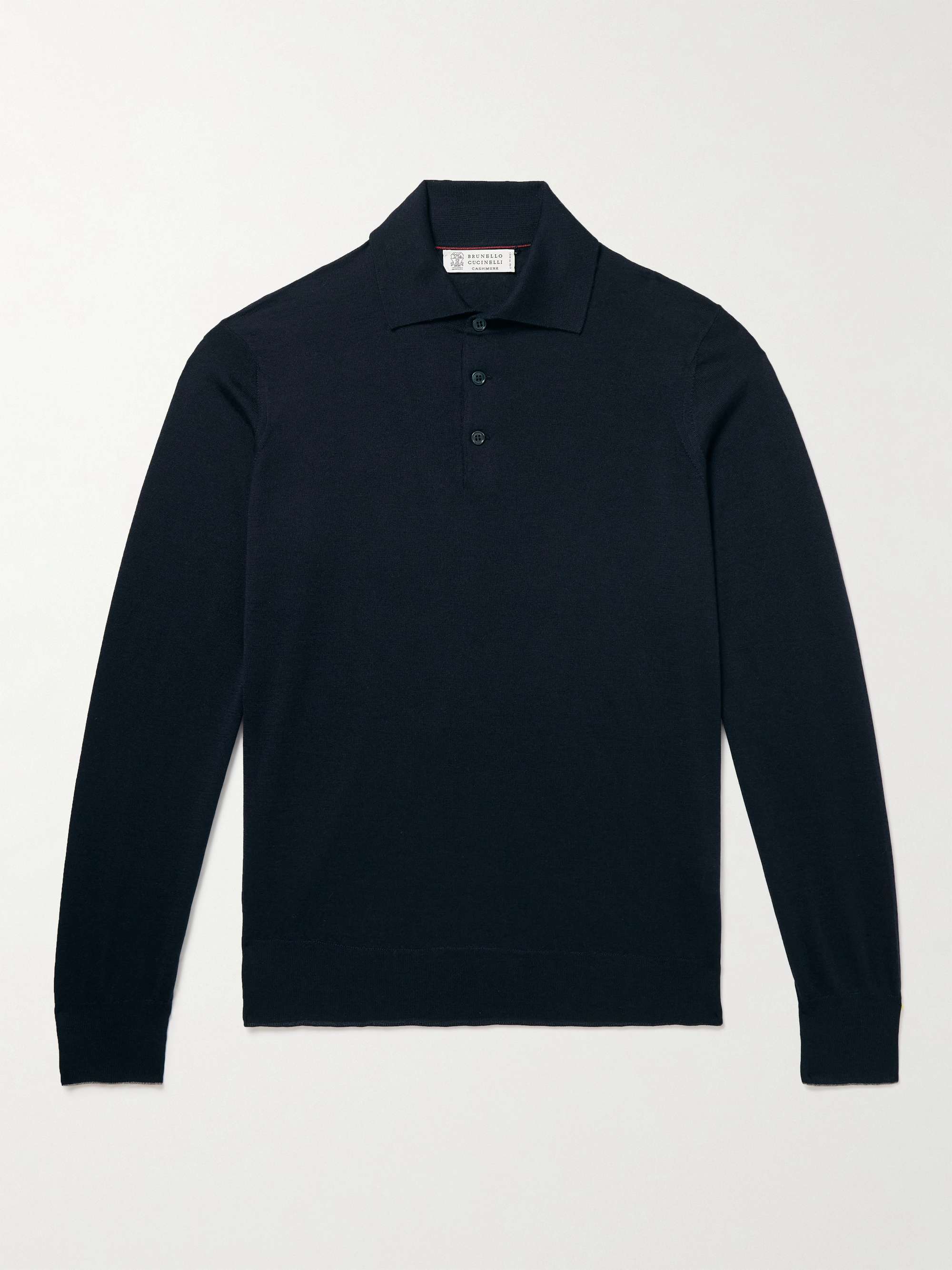 Brunello cucinelli on sale long sleeve polo