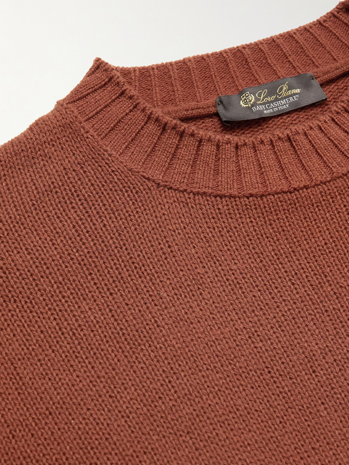 Shop Loro Piana Baby Cashmere Sweater In Red