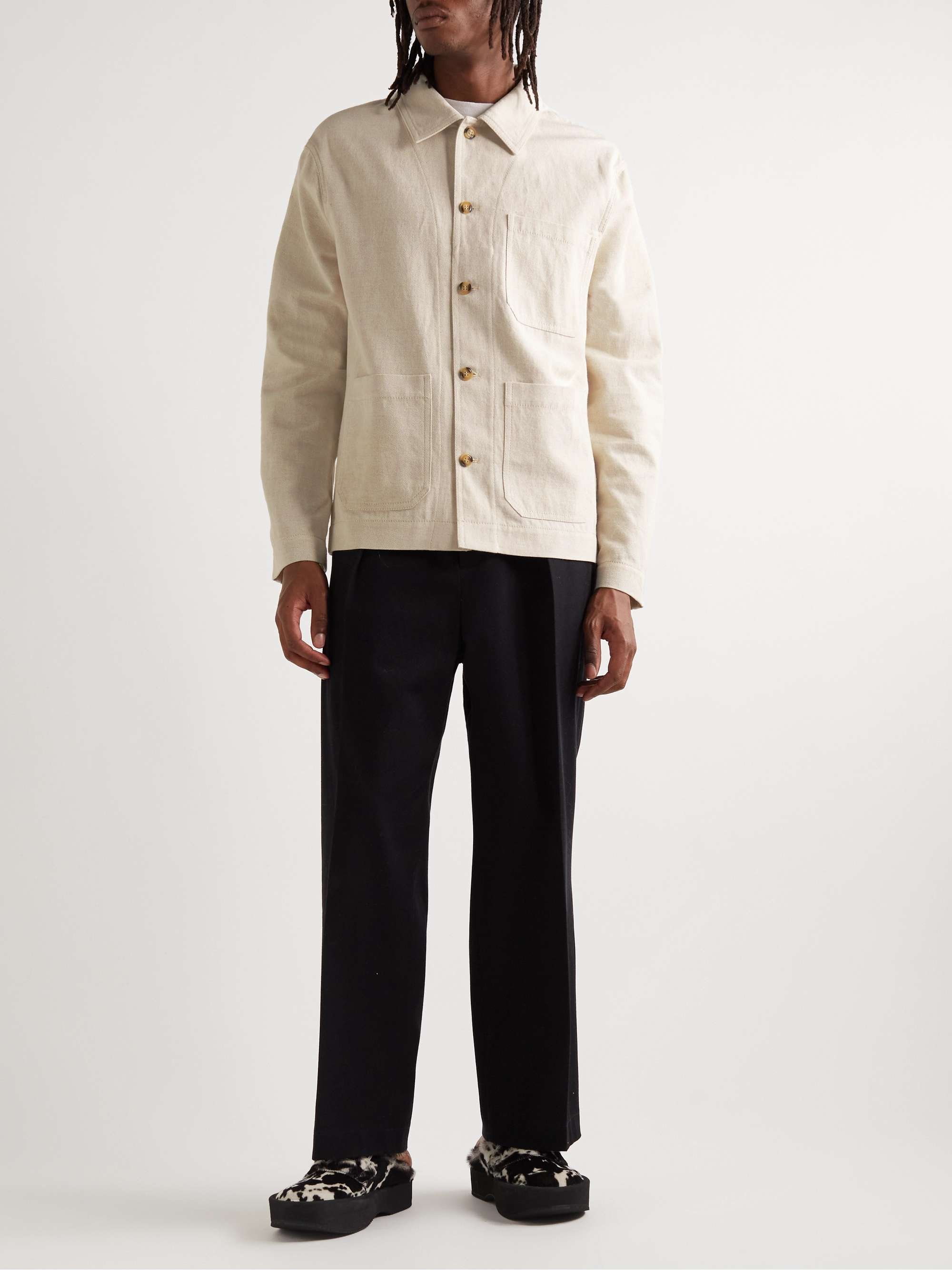 NANUSHKA Saon Cotton and Linen-Blend Twill Jacket