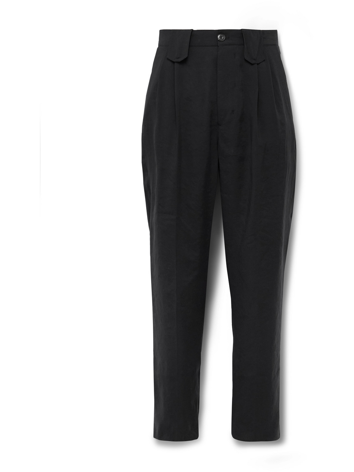 NANUSHKA - Mats Slim-Fit Pleated Modal-Blend Trousers - Men - Black - XL